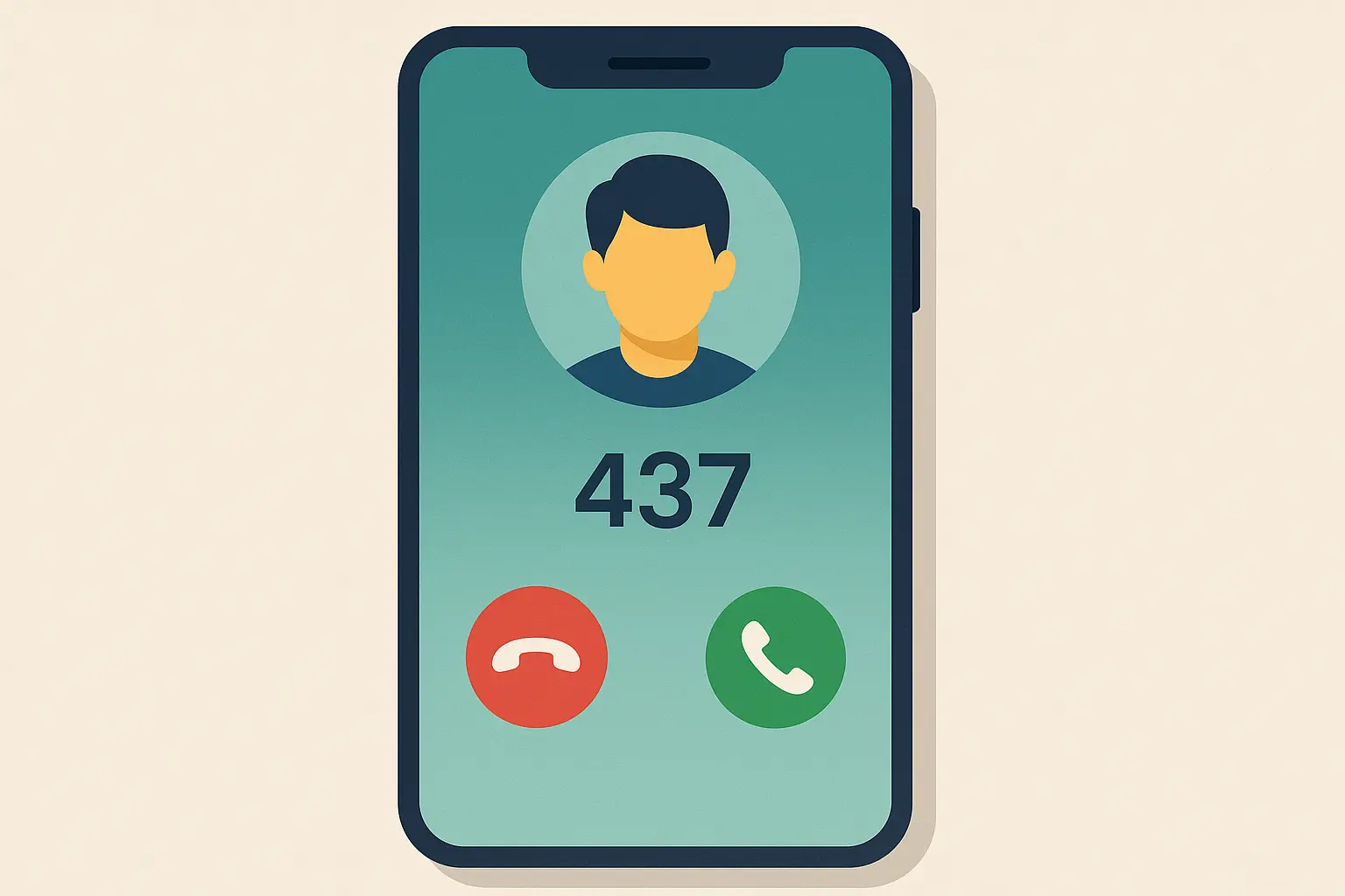 437 number caller ID display and recognition