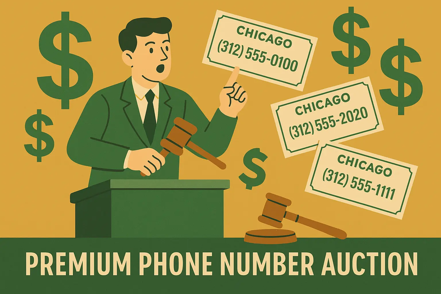 Premium phone numbers value comparison chart