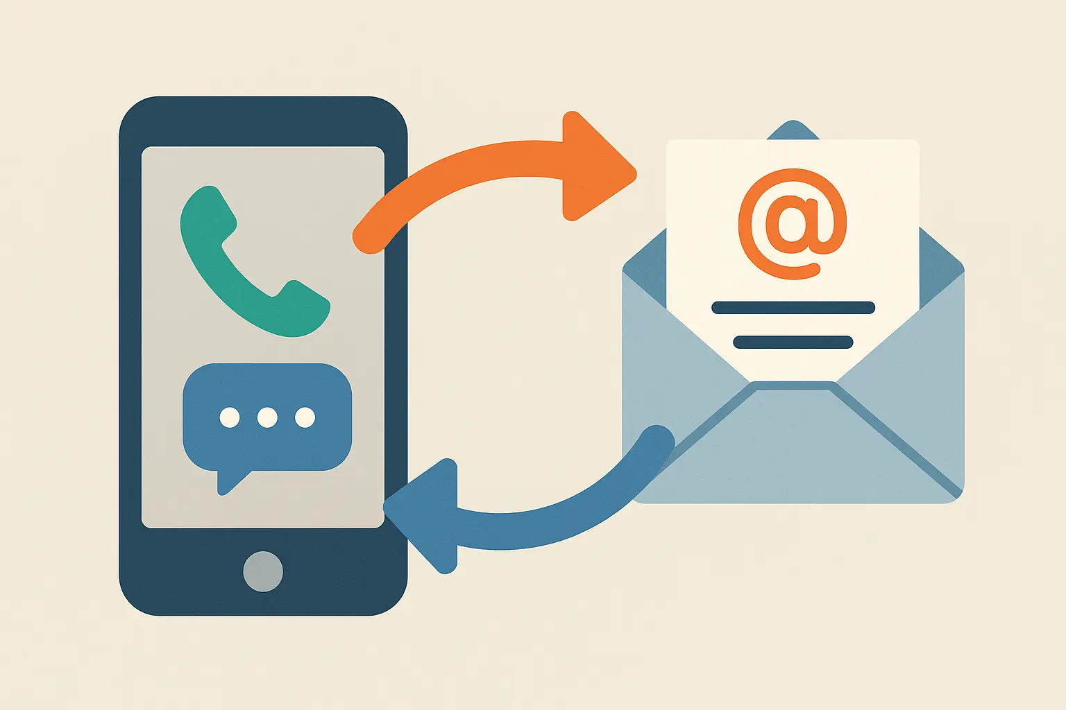 SMS and call integration workflow