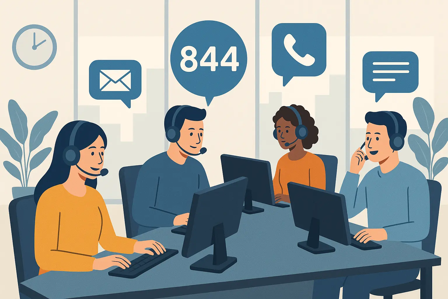 844 number customer service benefits