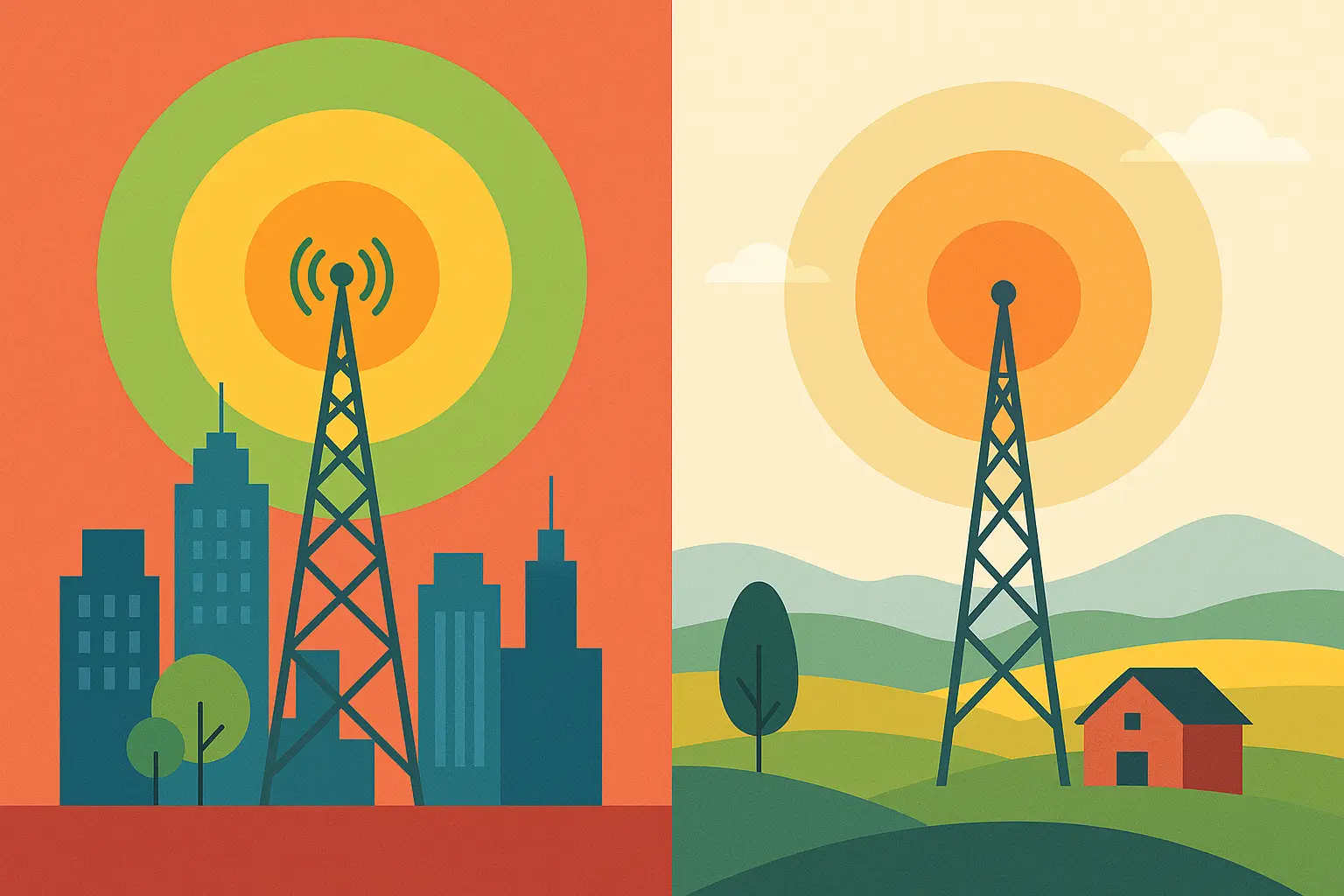 Cellular tower coverage gaps in rural Louisiana parishes