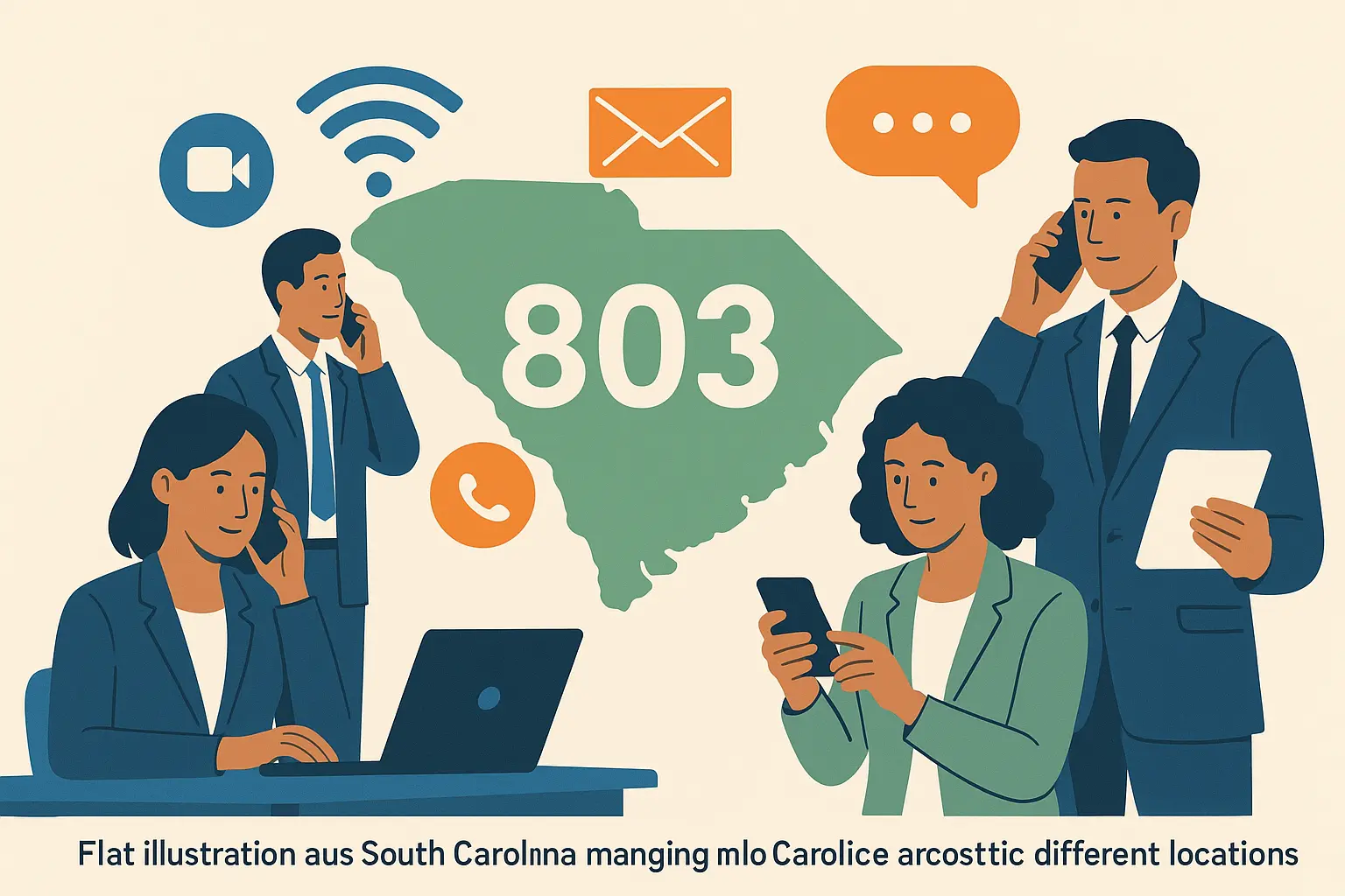 Enhanced communication solutions for 803 area code users