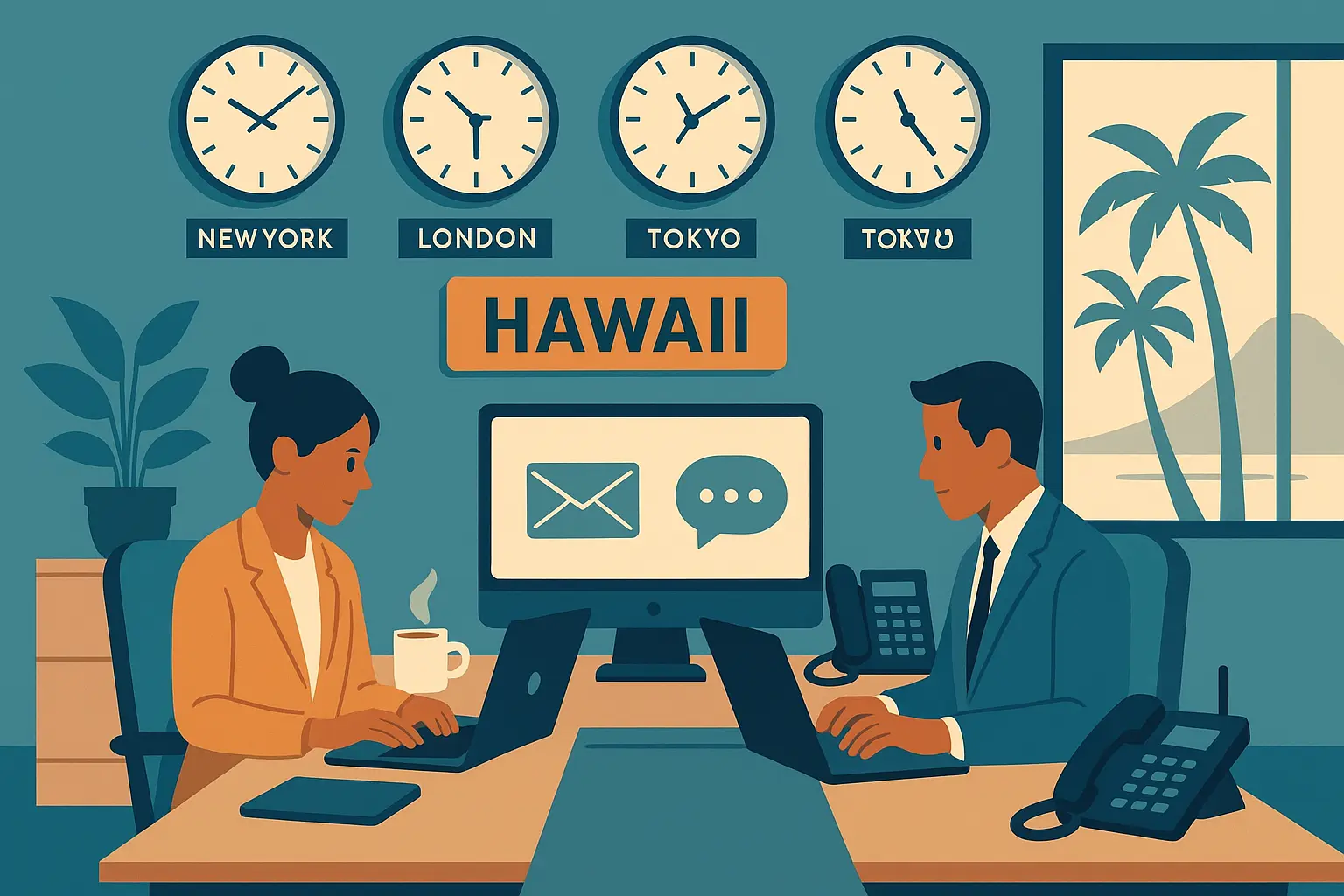 Business communication across time zones