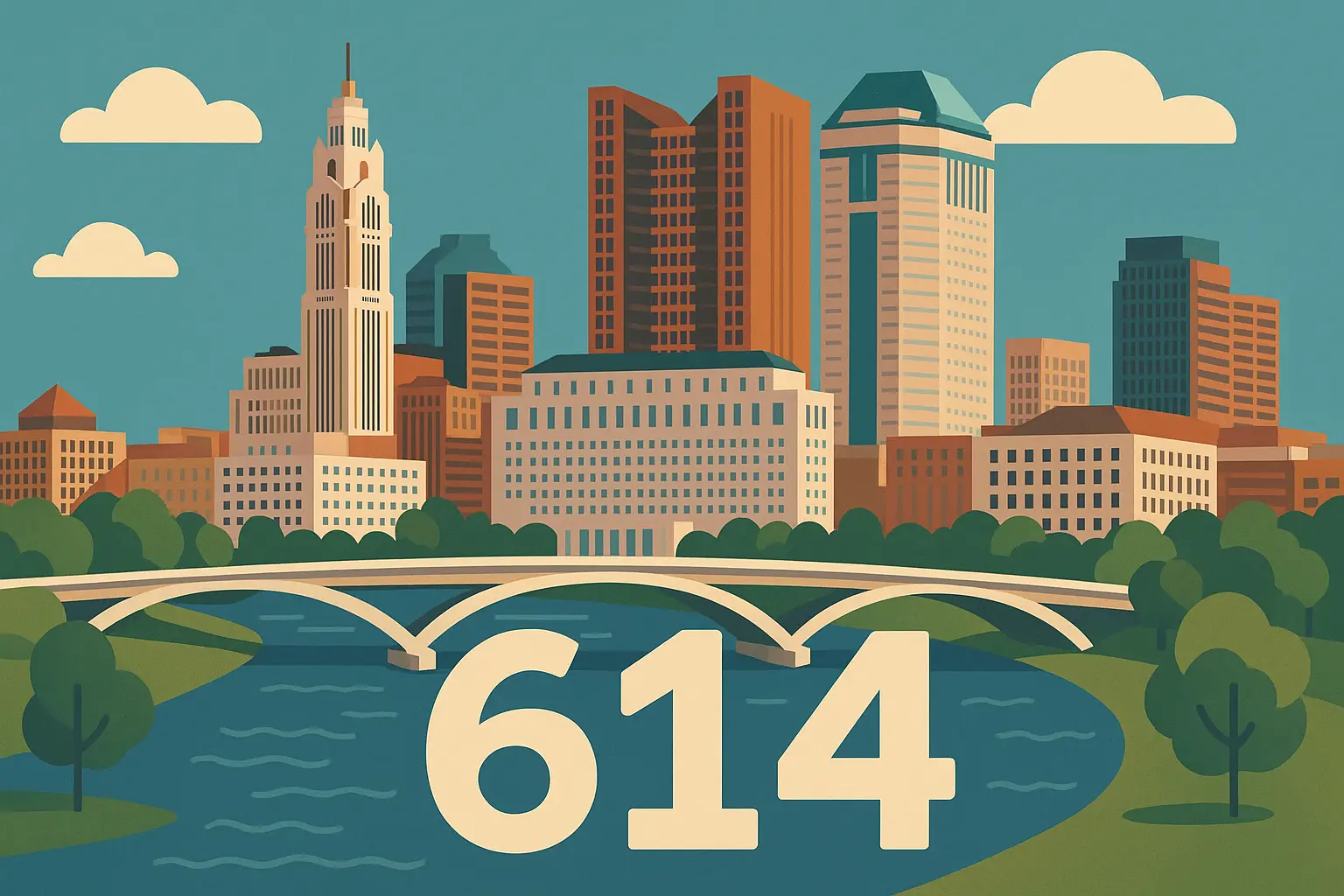 Columbus 614 area code telecommunications overview