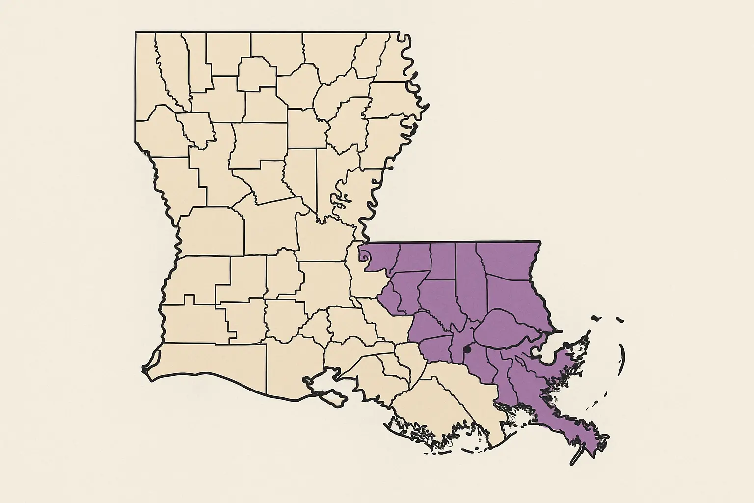 985 area code Louisiana coverage map