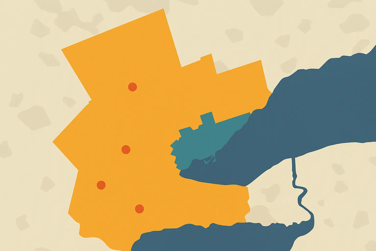 905 area code coverage map showing Greater Toronto Area suburbs