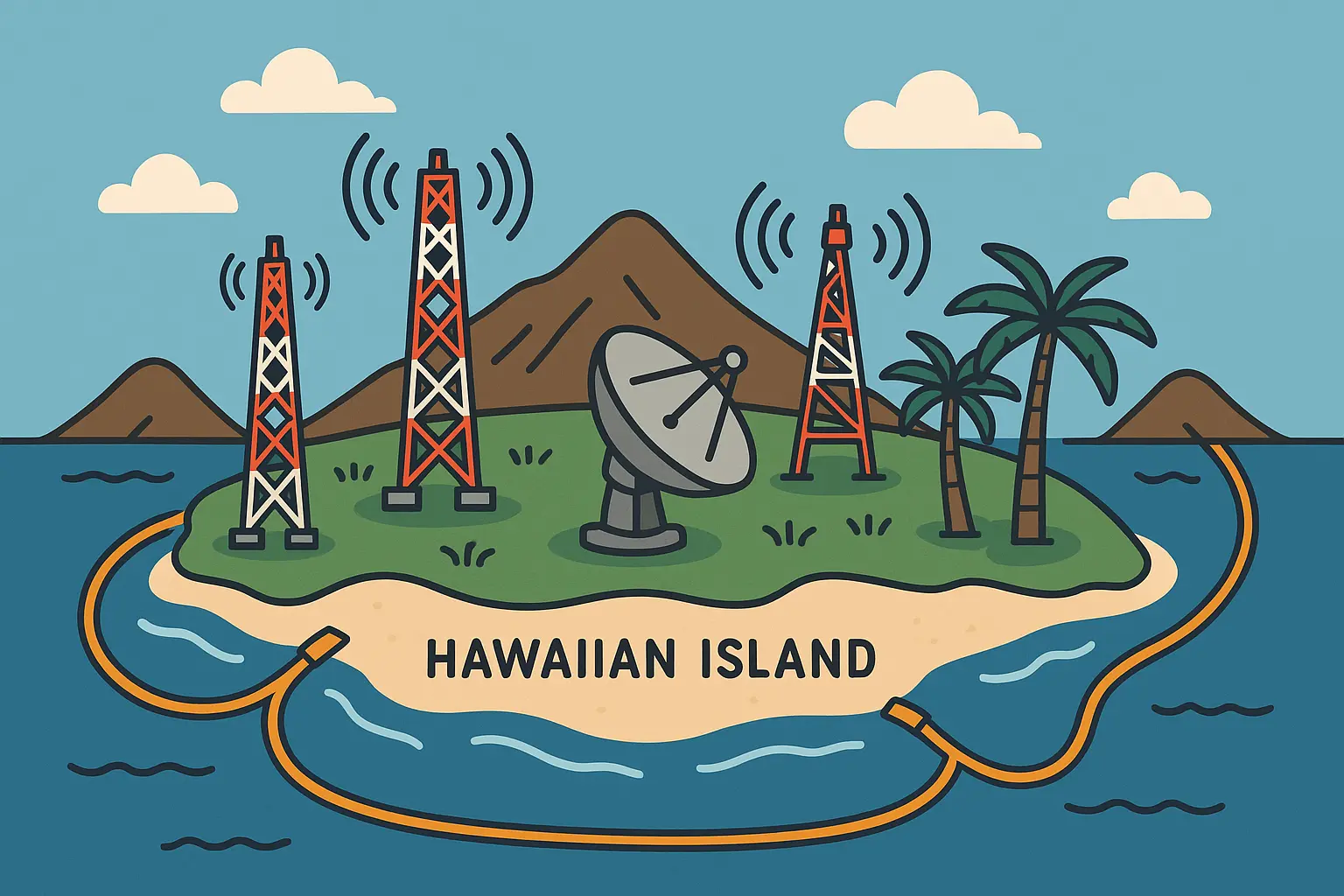 Remote Hawaiian island connectivity