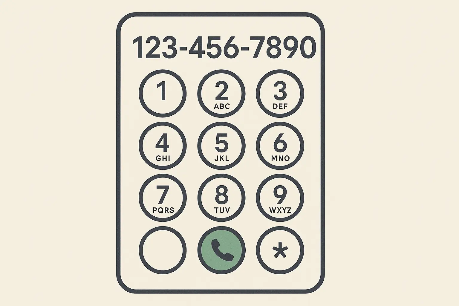 Phone dialing system transition diagram