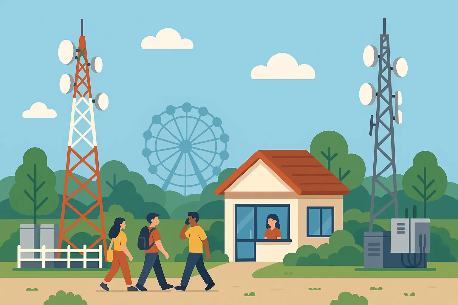 Orlando theme parks telecommunications infrastructure