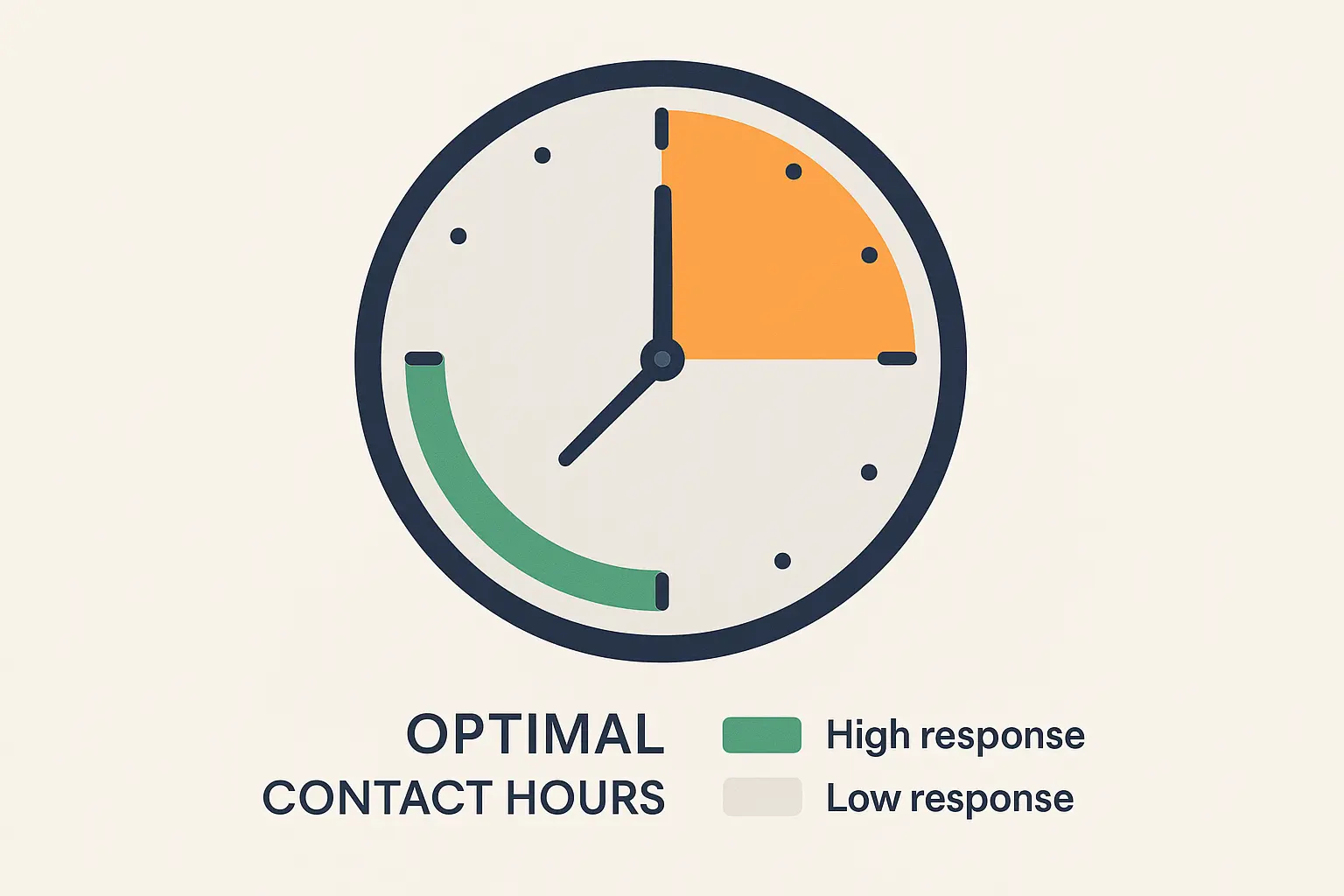 Optimal contact timing for 603 area code communications
