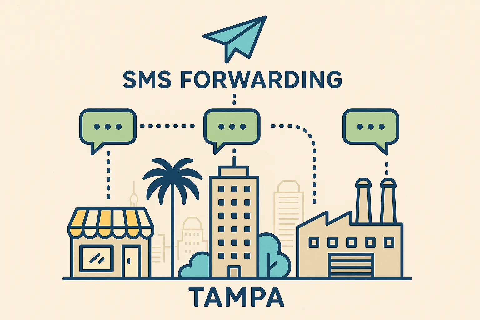 Auto Forward SMS enhancing 813 area code communications