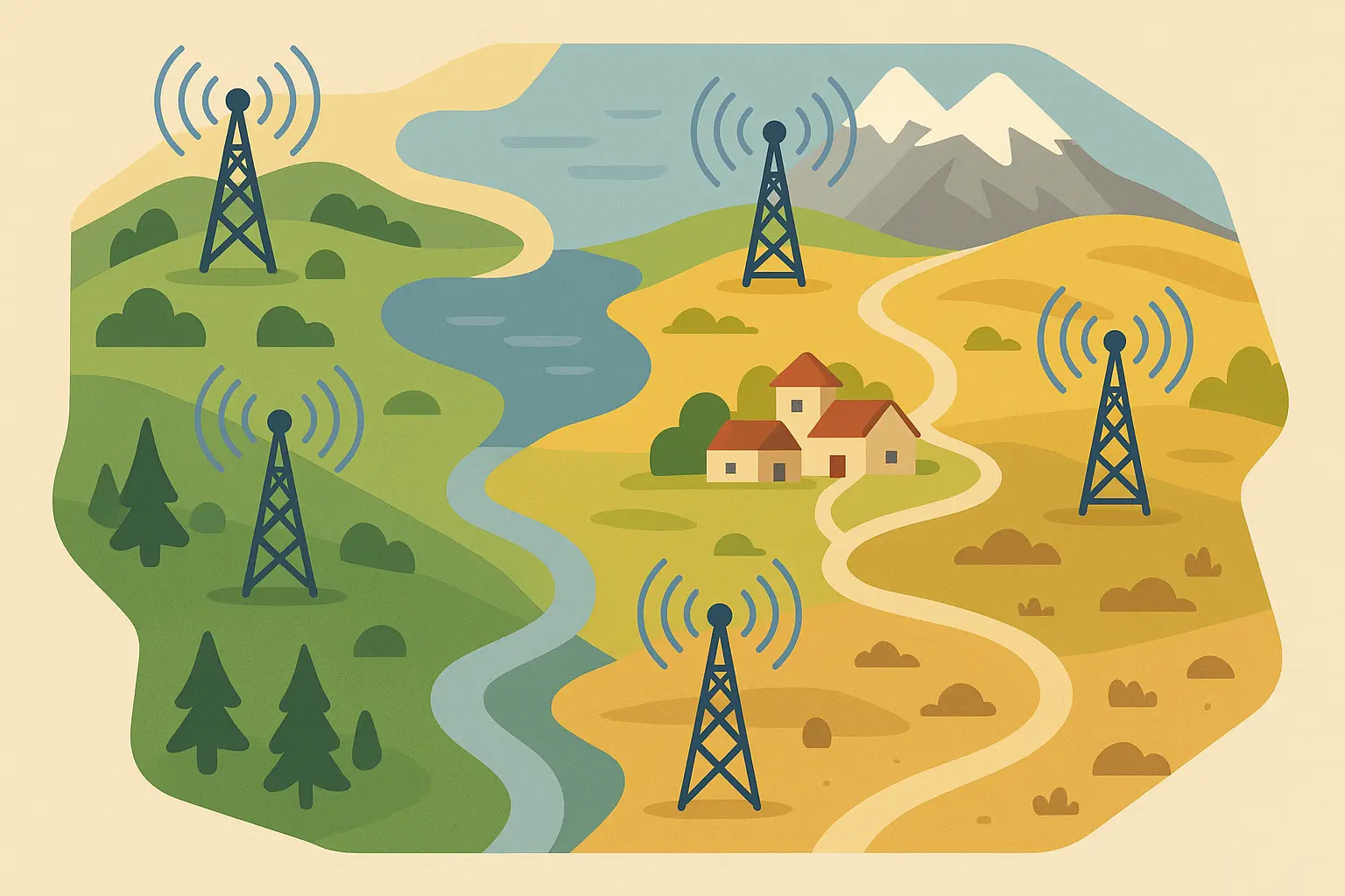 Telecommunications infrastructure in 951 area