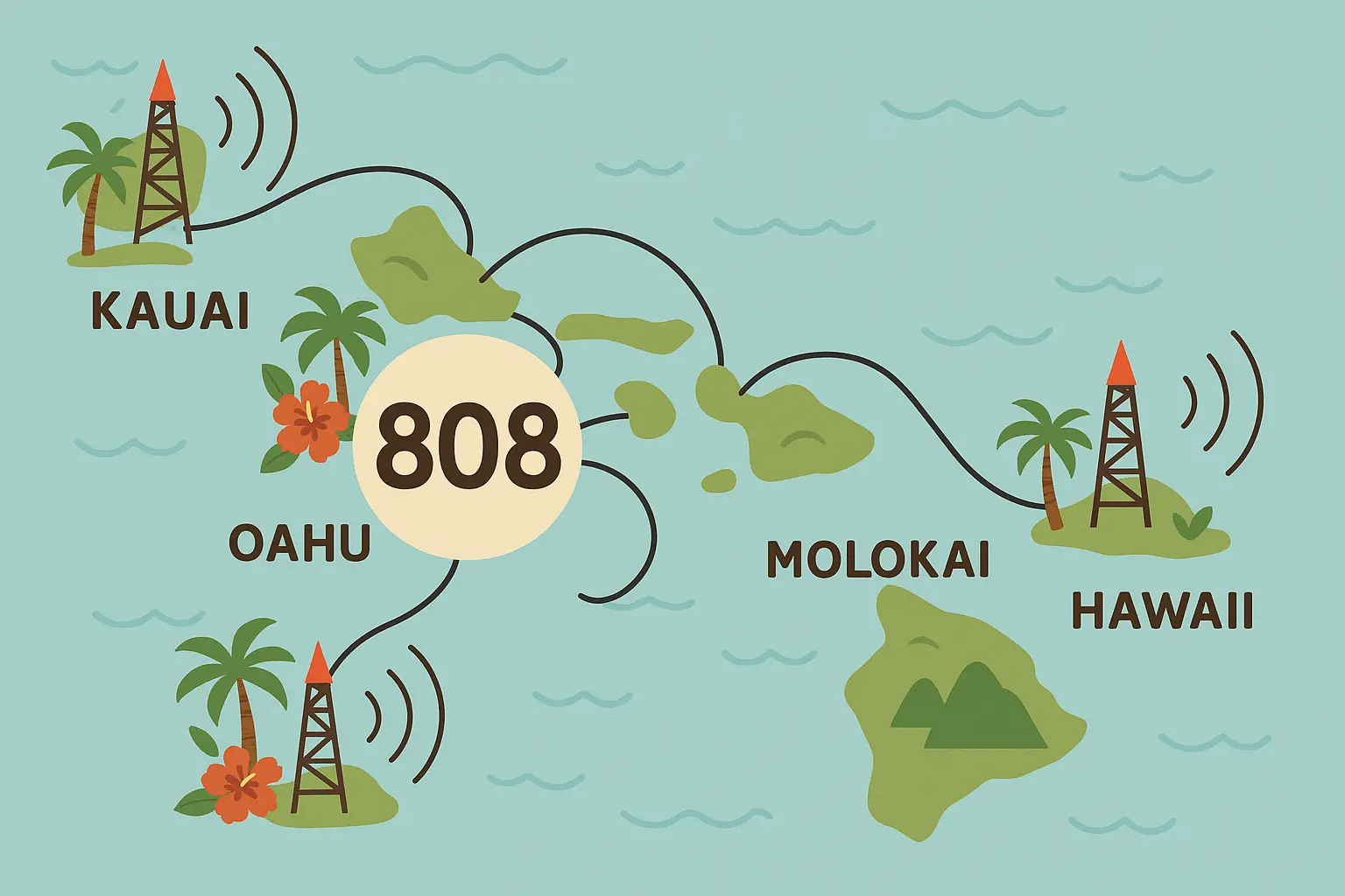 Hawaii 808 area code overview