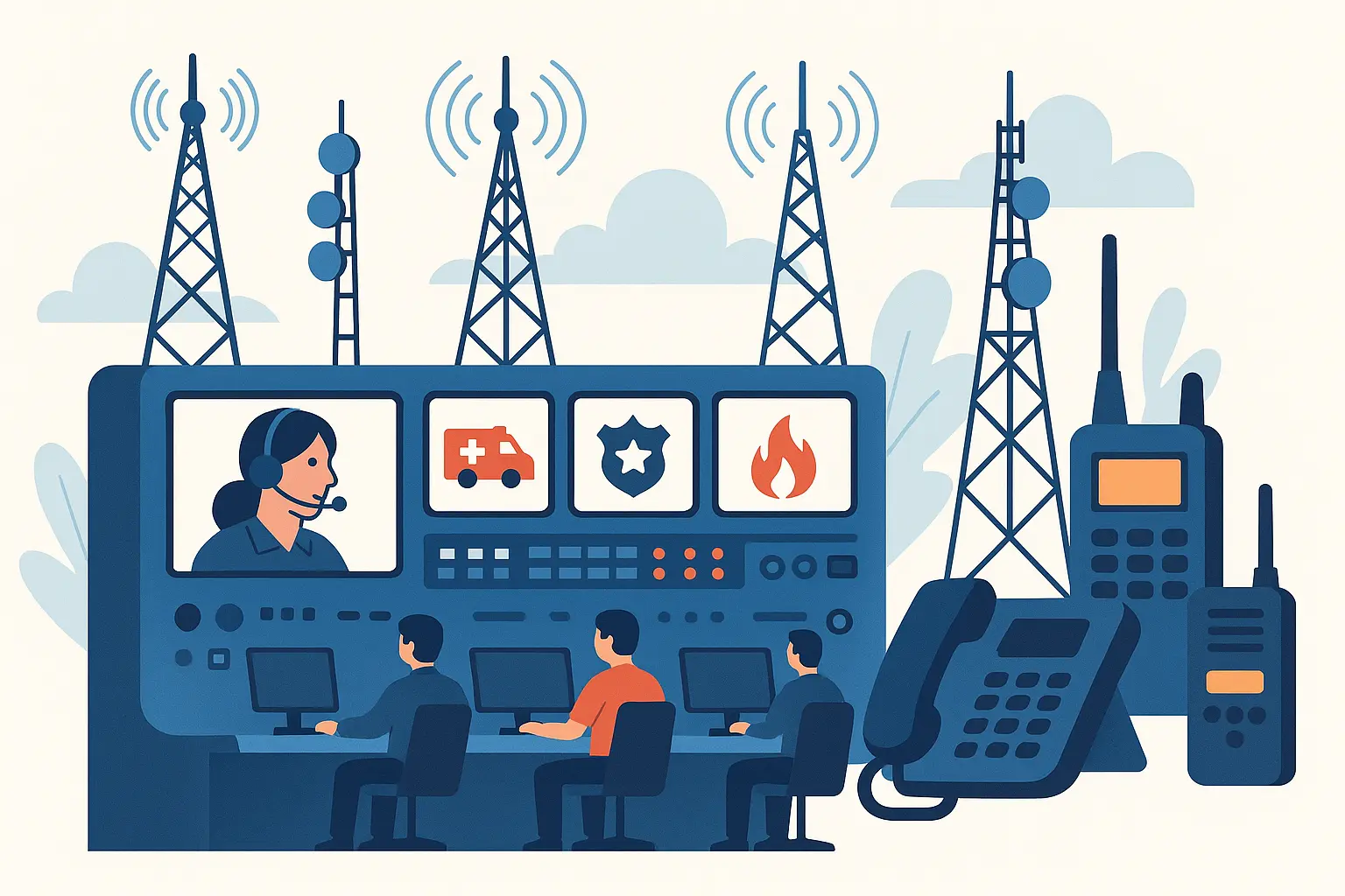 Emergency services telecommunications infrastructure Massachusetts