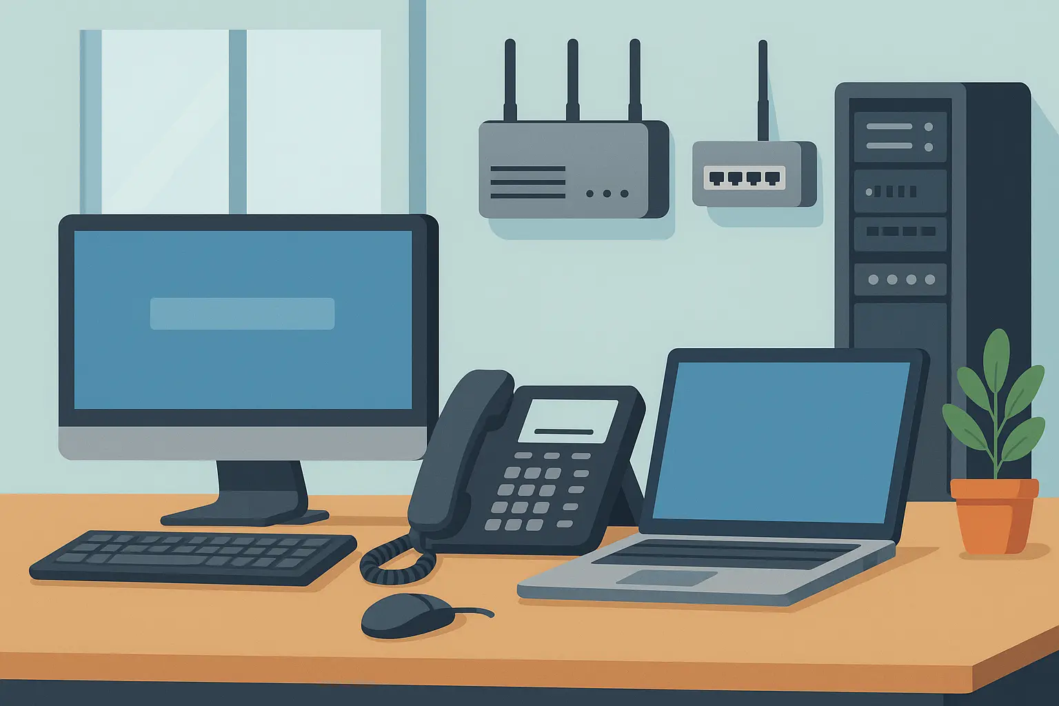 Business phone system showing 213 area code number portability