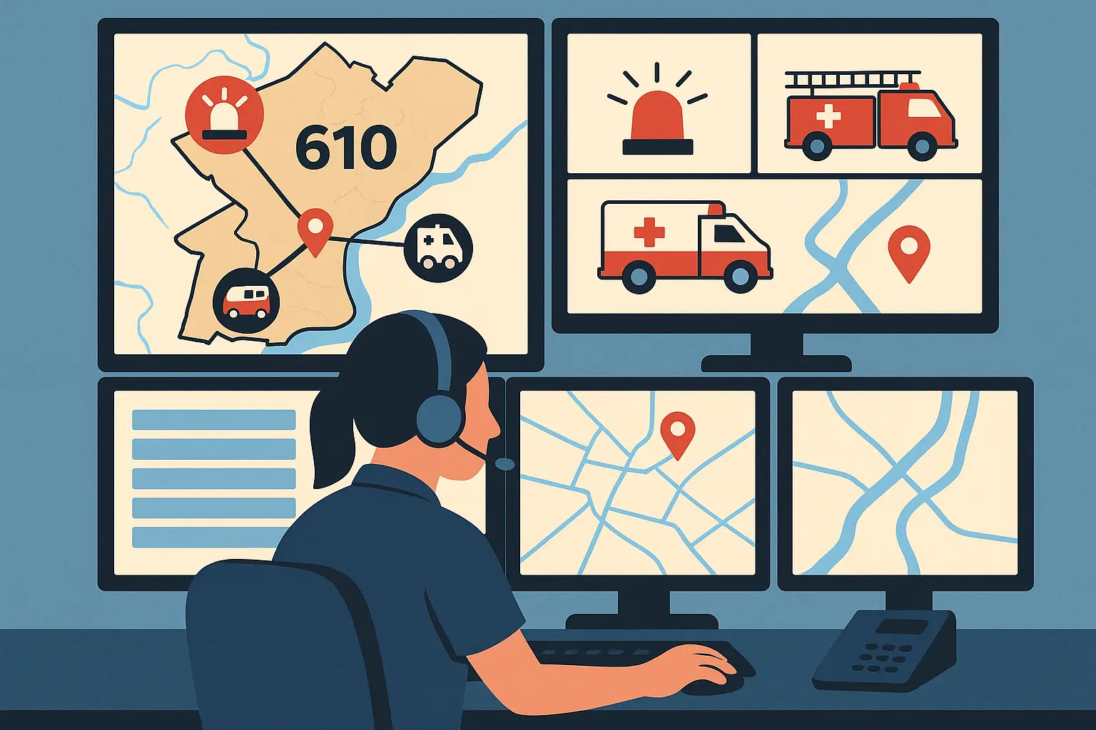 610 Area Code Emergency Services