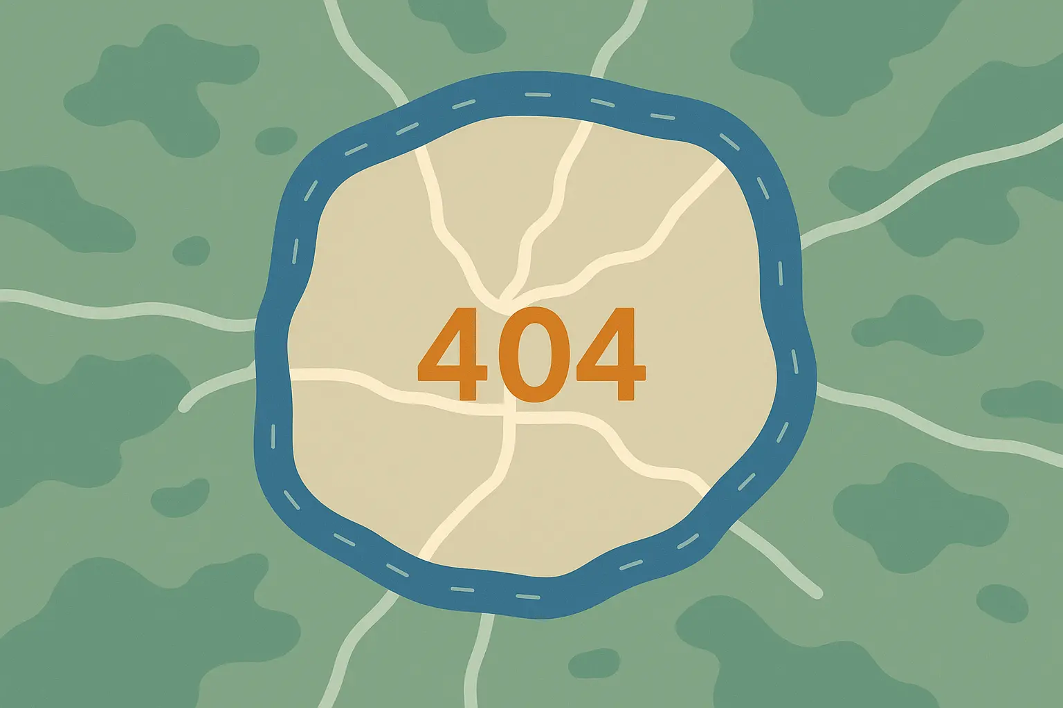 Map showing 404 area code boundaries in Atlanta