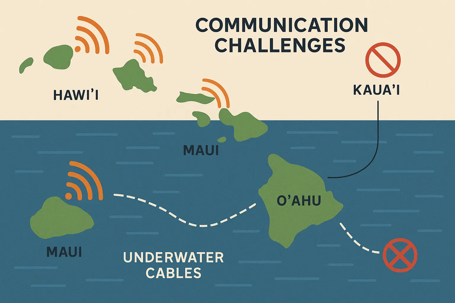 Hawaii island communication challenges