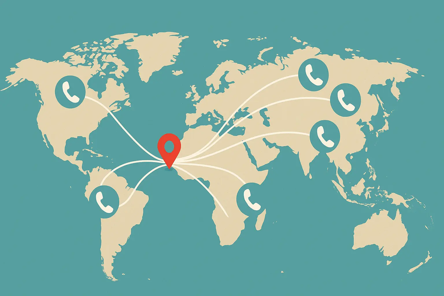 International calling format diagram