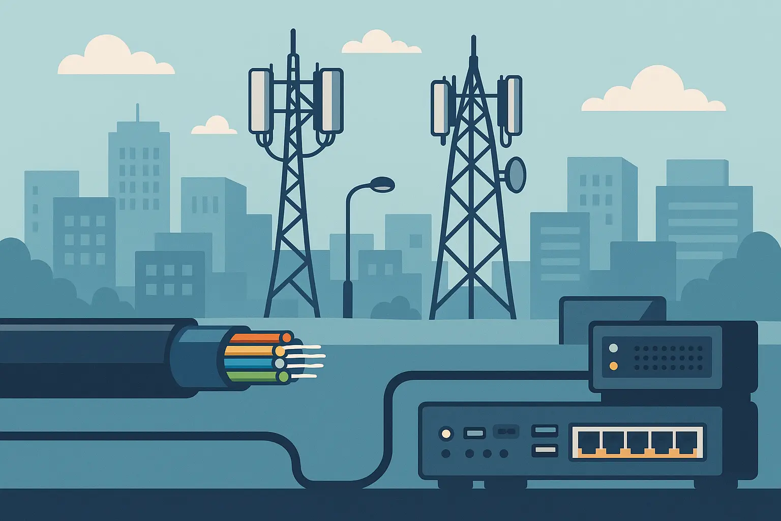 Telecommunications infrastructure investment patterns