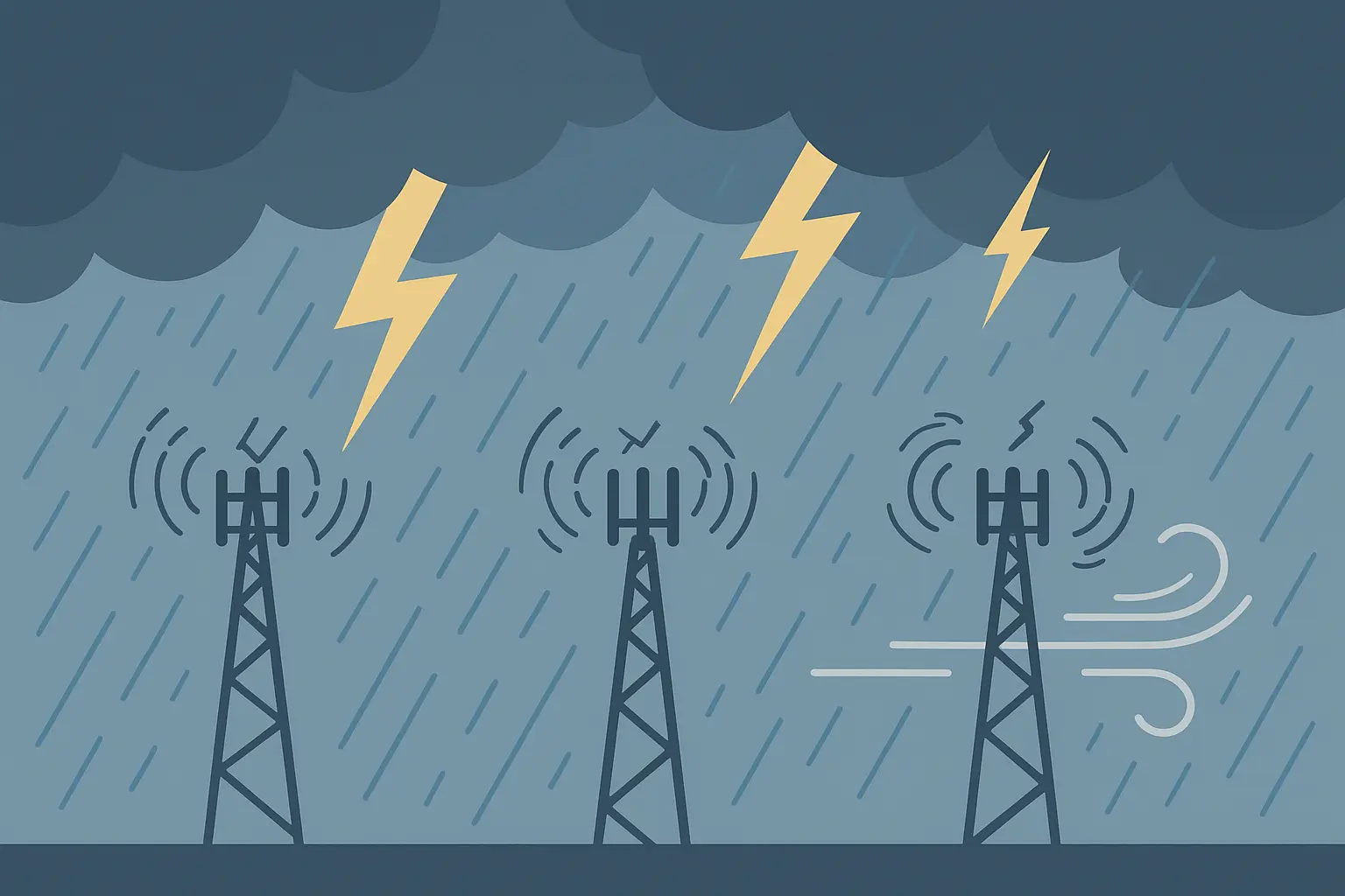 Hurricane impact on Louisiana cellular towers and SMS delivery