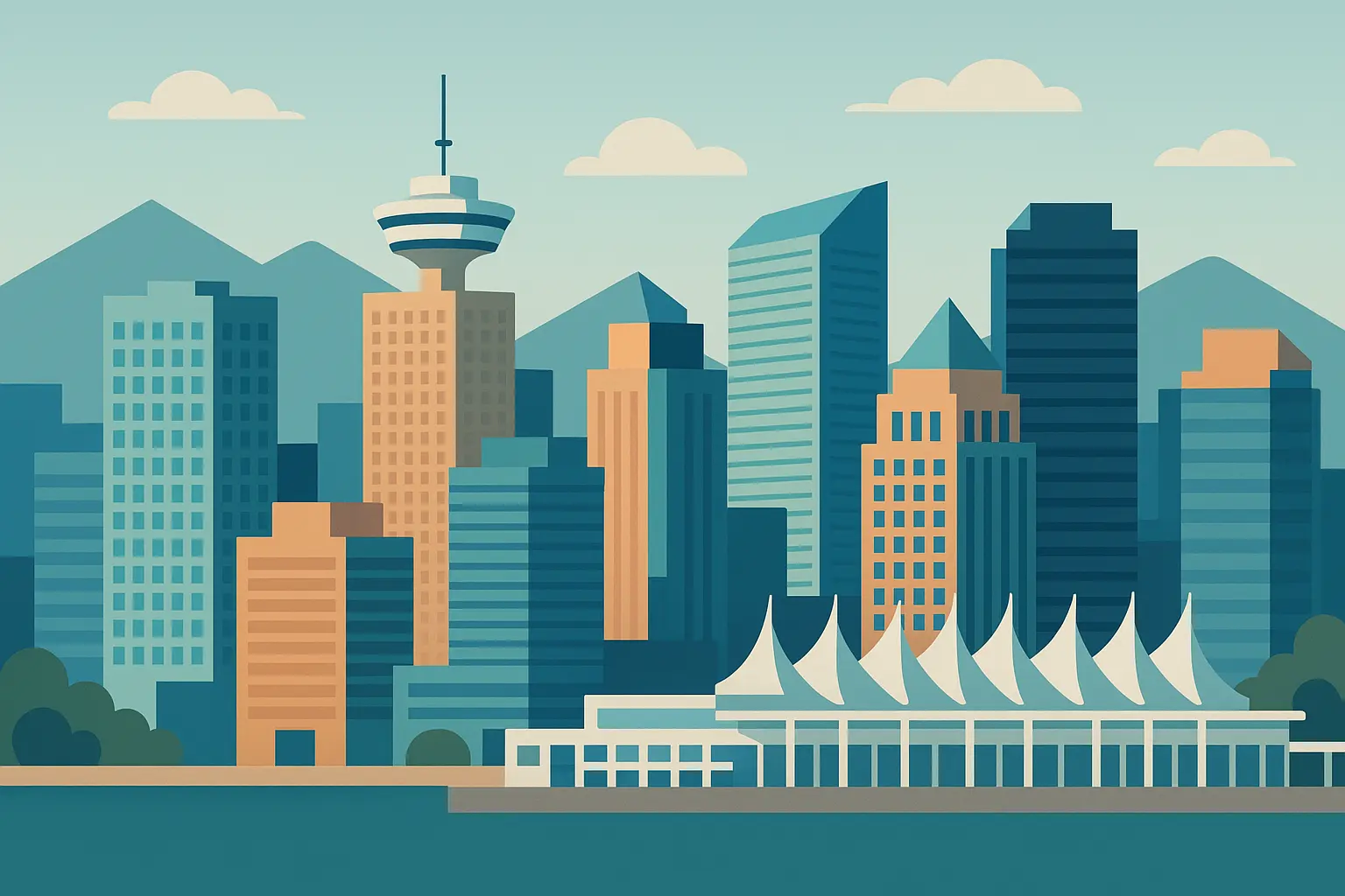 Vancouver downtown skyline 778 area code