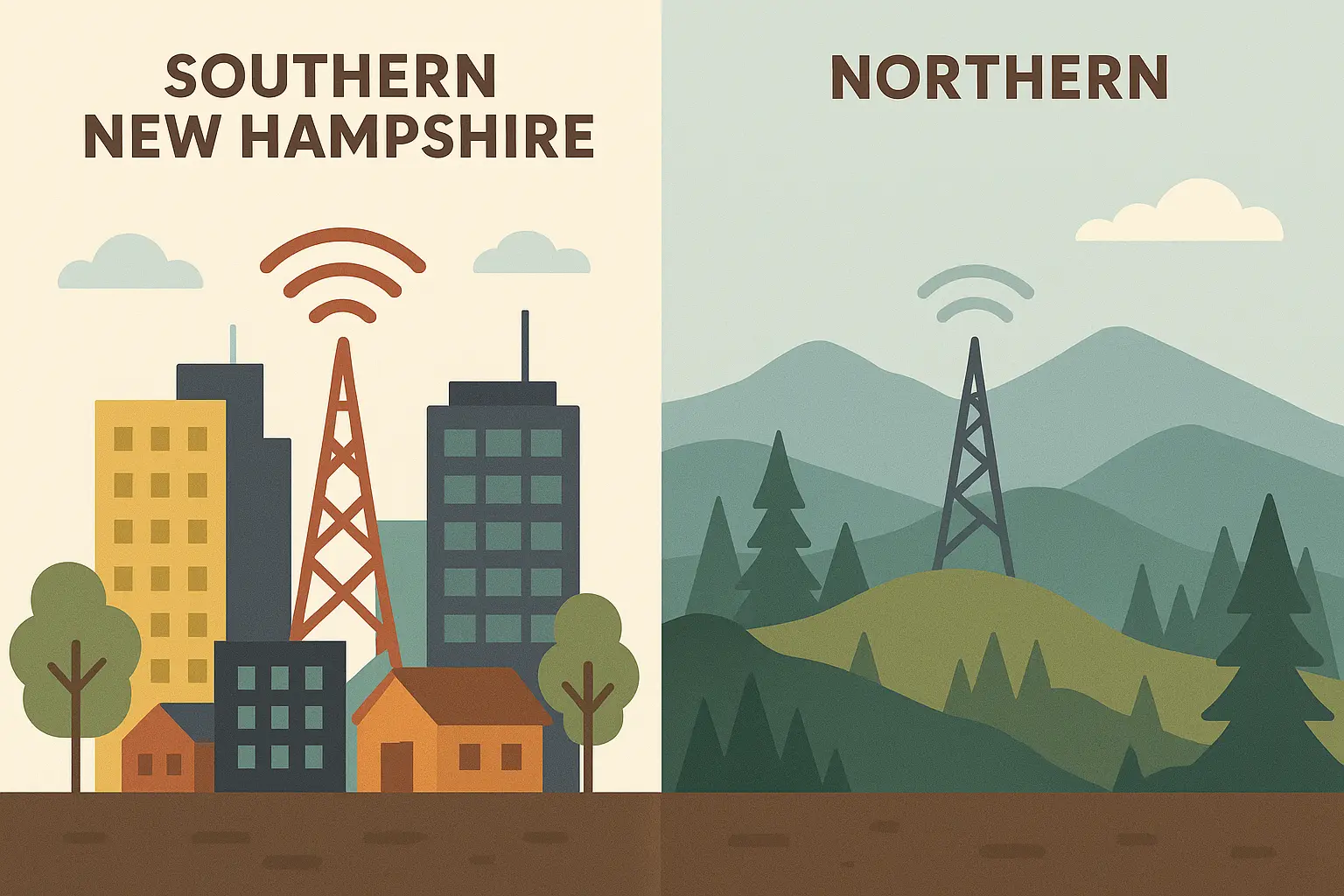 New Hampshire population density communication challenges