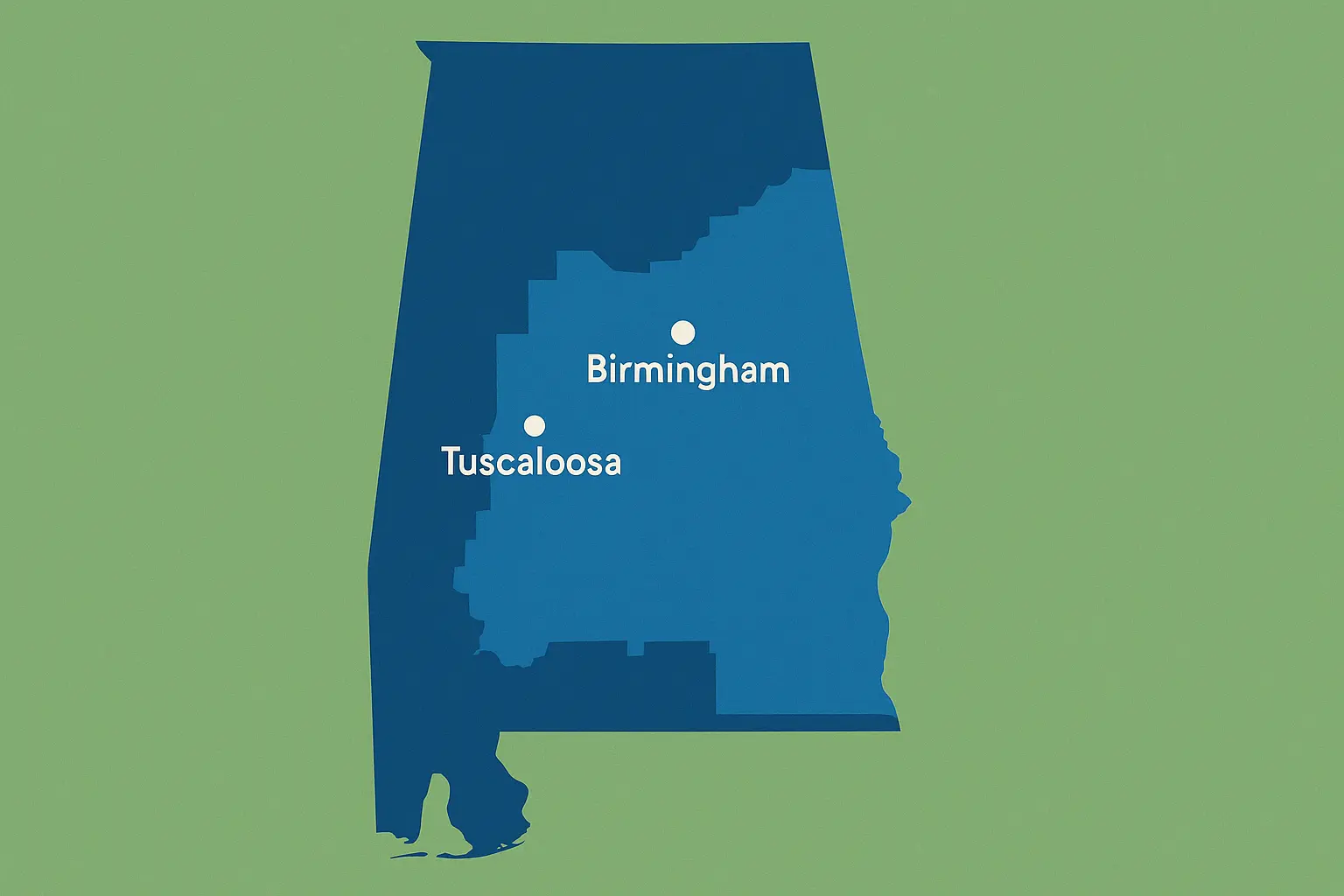 205 Area Code Alabama Map Coverage