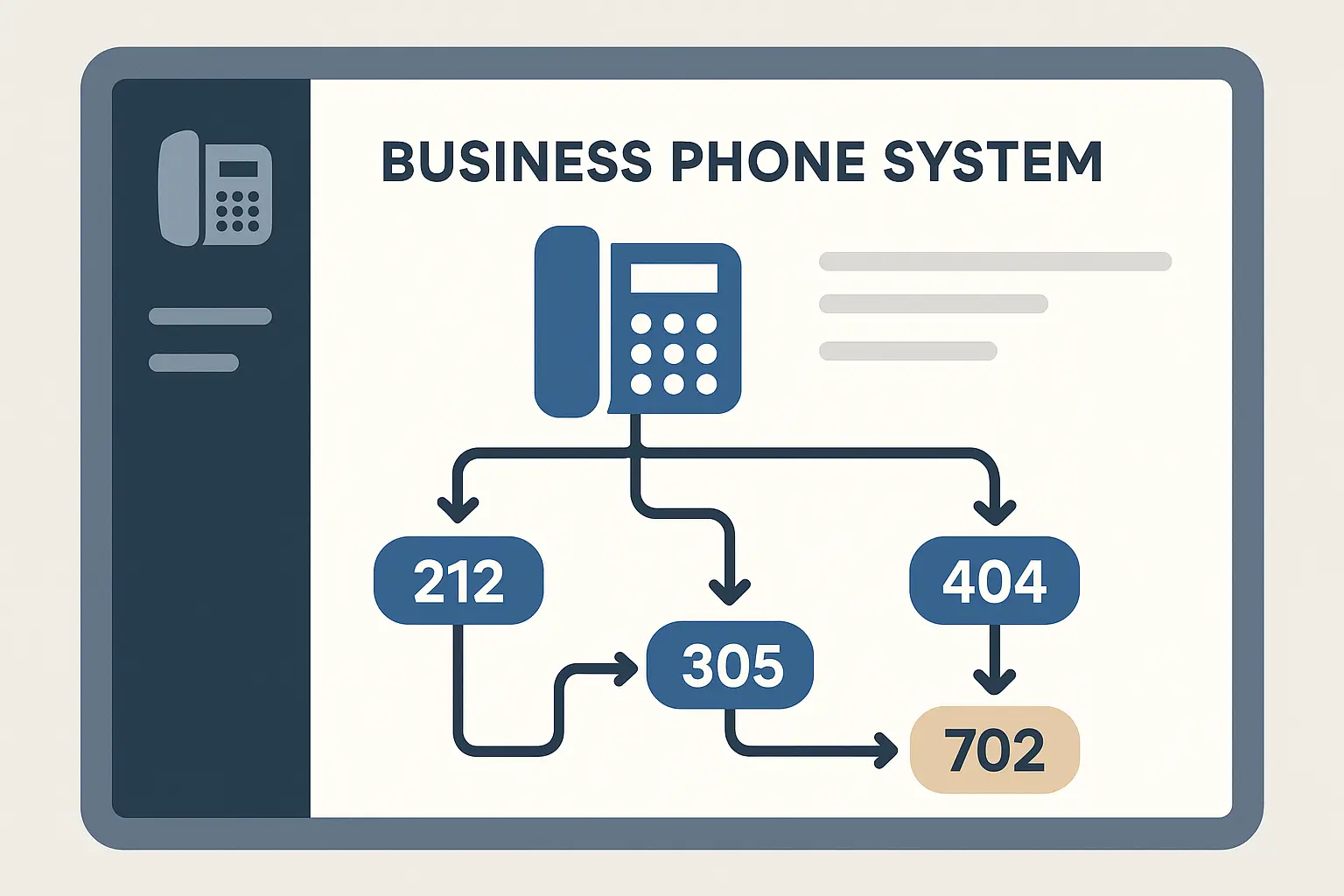 Business phone system management