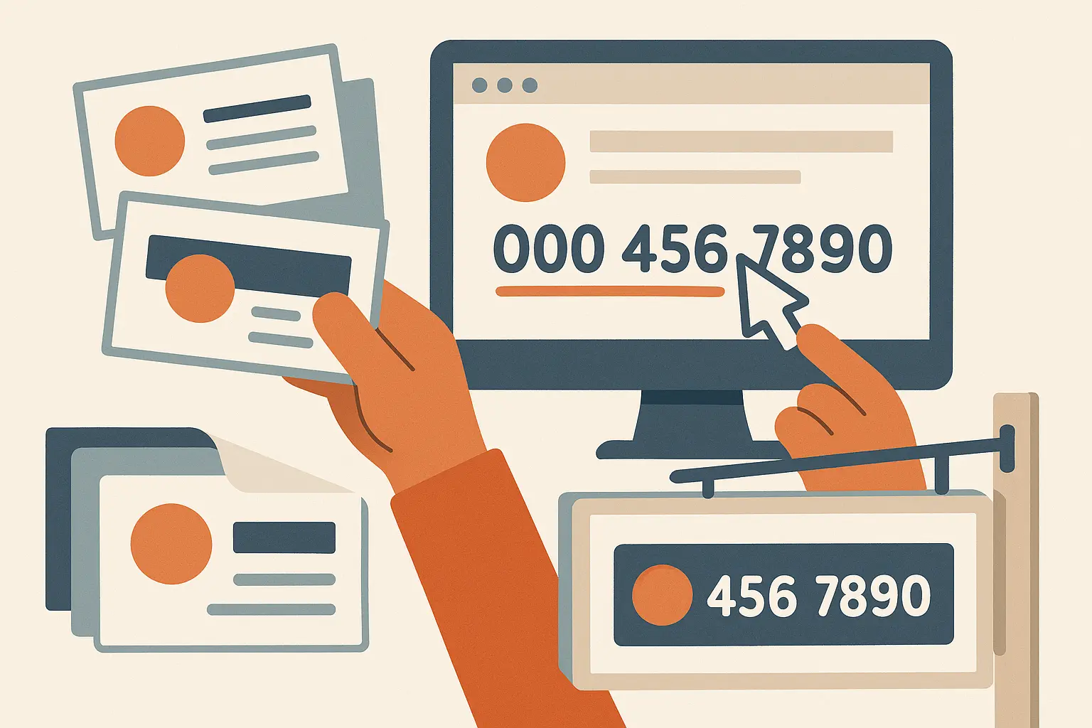 Business marketing materials update process