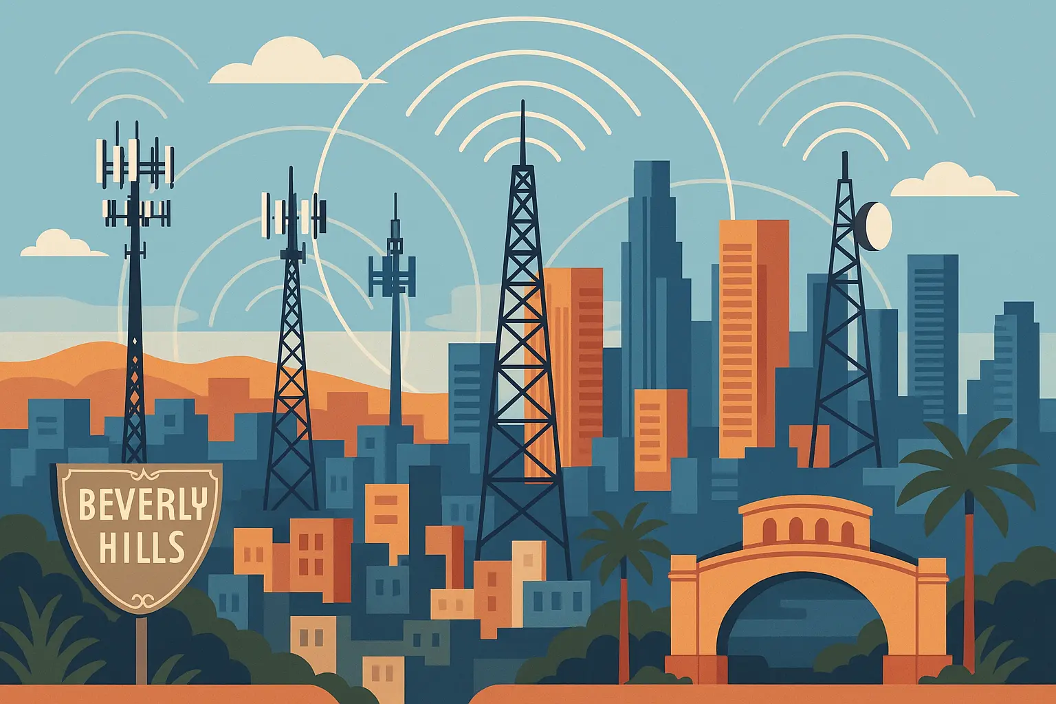 424 area code Los Angeles business location