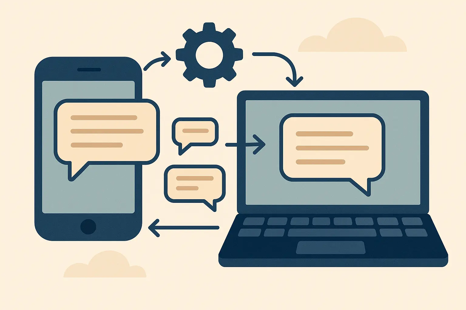 SMS forwarding system for business communications