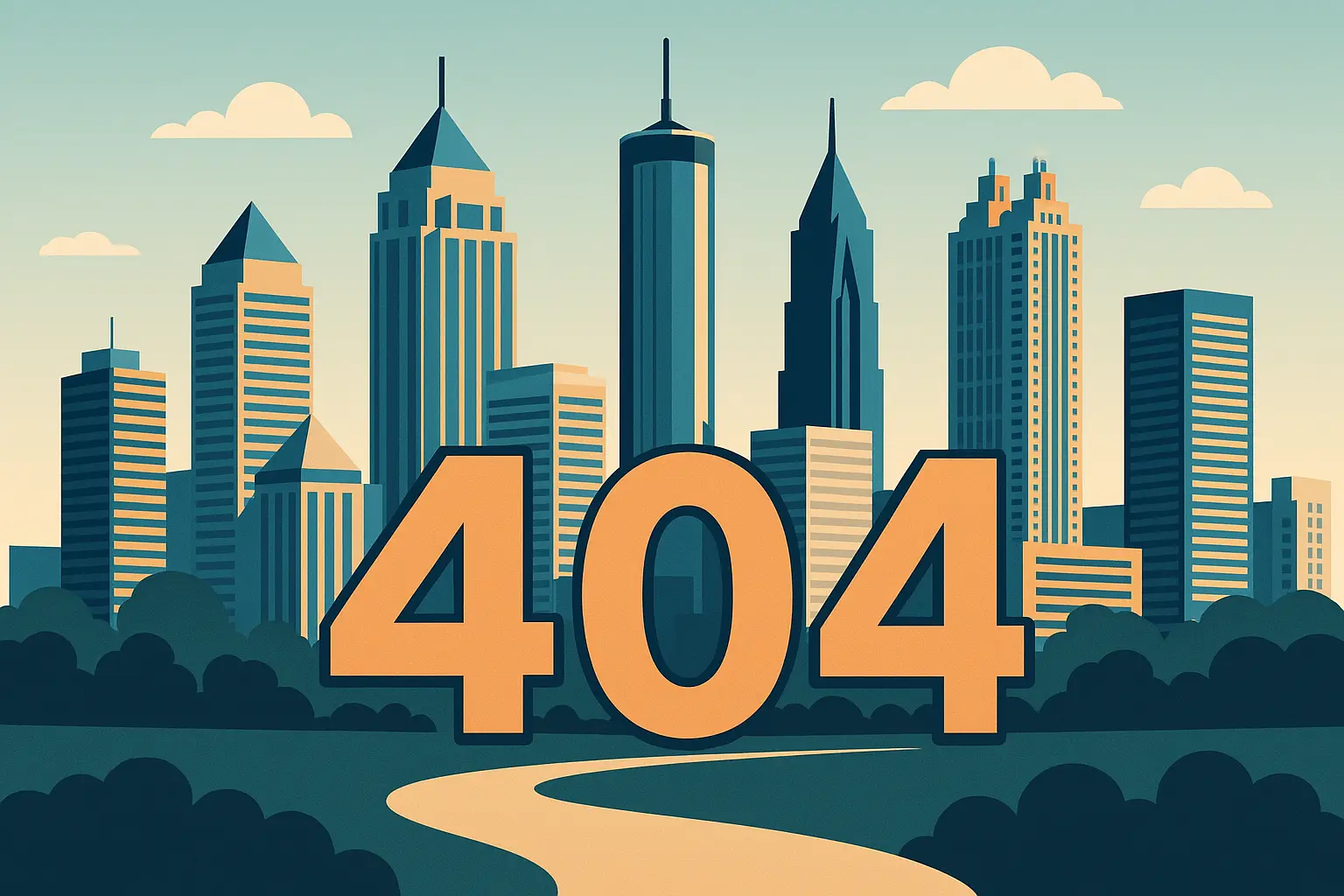 Atlanta skyline showing 404 area code coverage