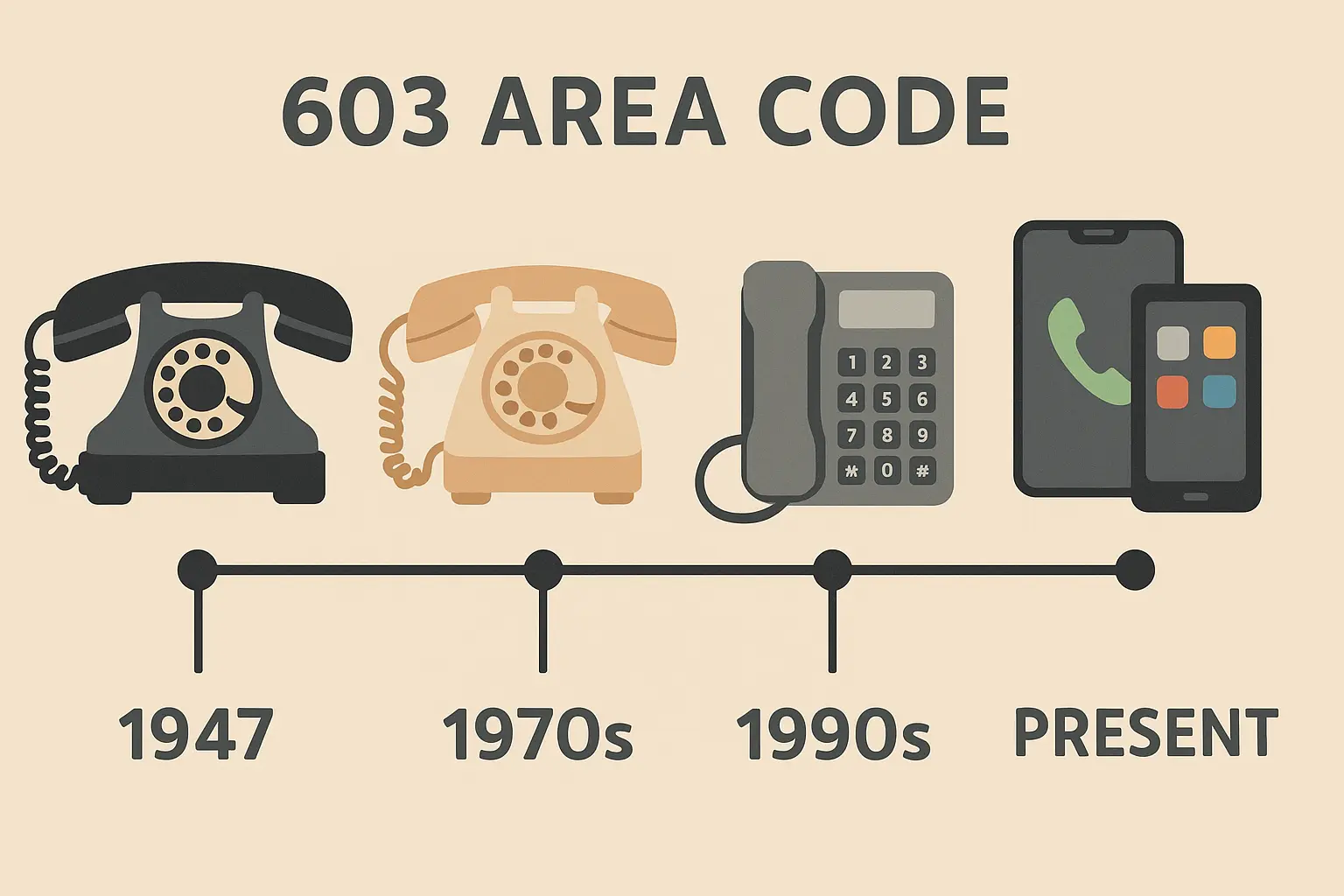 1947 North American Numbering Plan original area codes