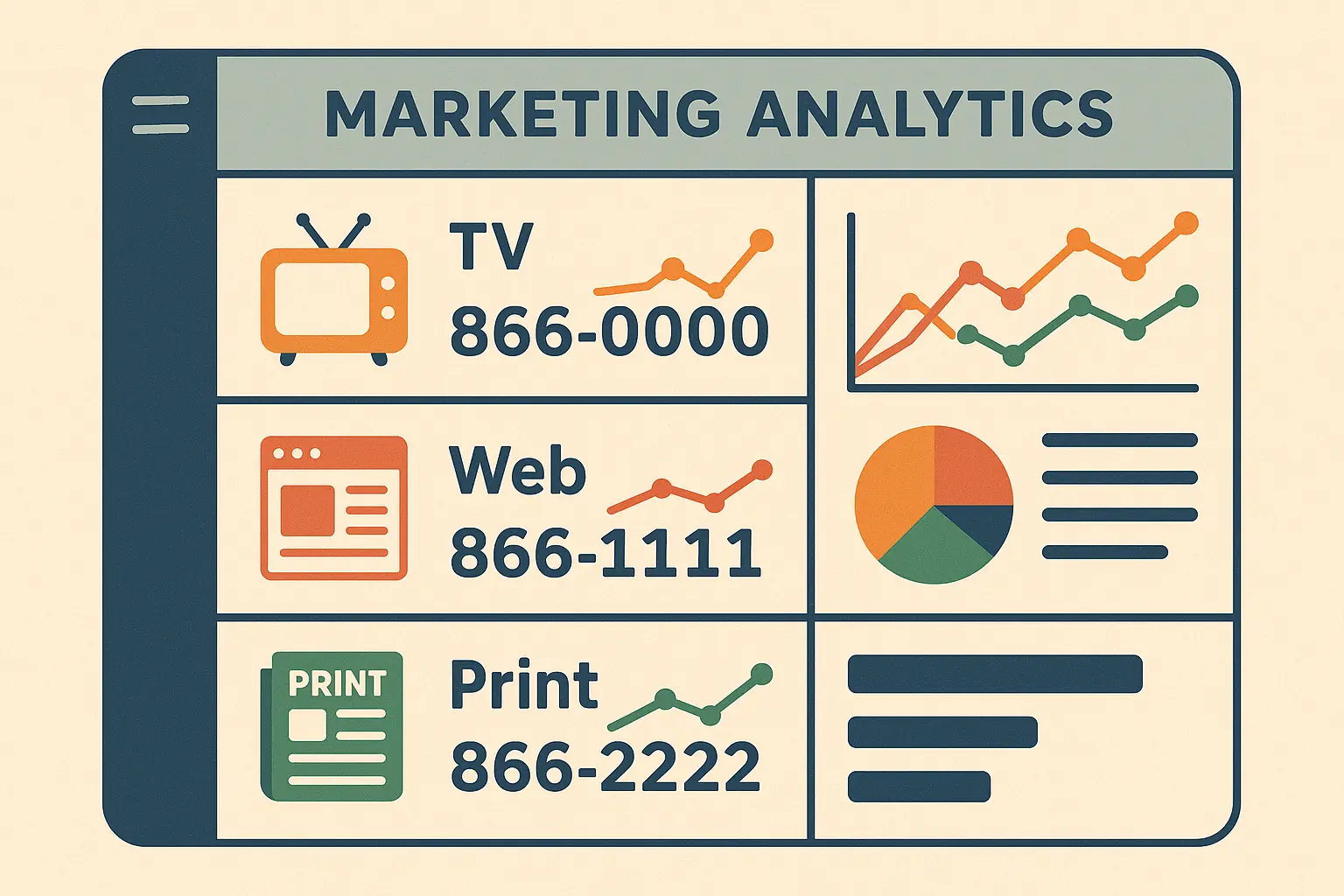 Marketing campaign tracking with toll-free numbers