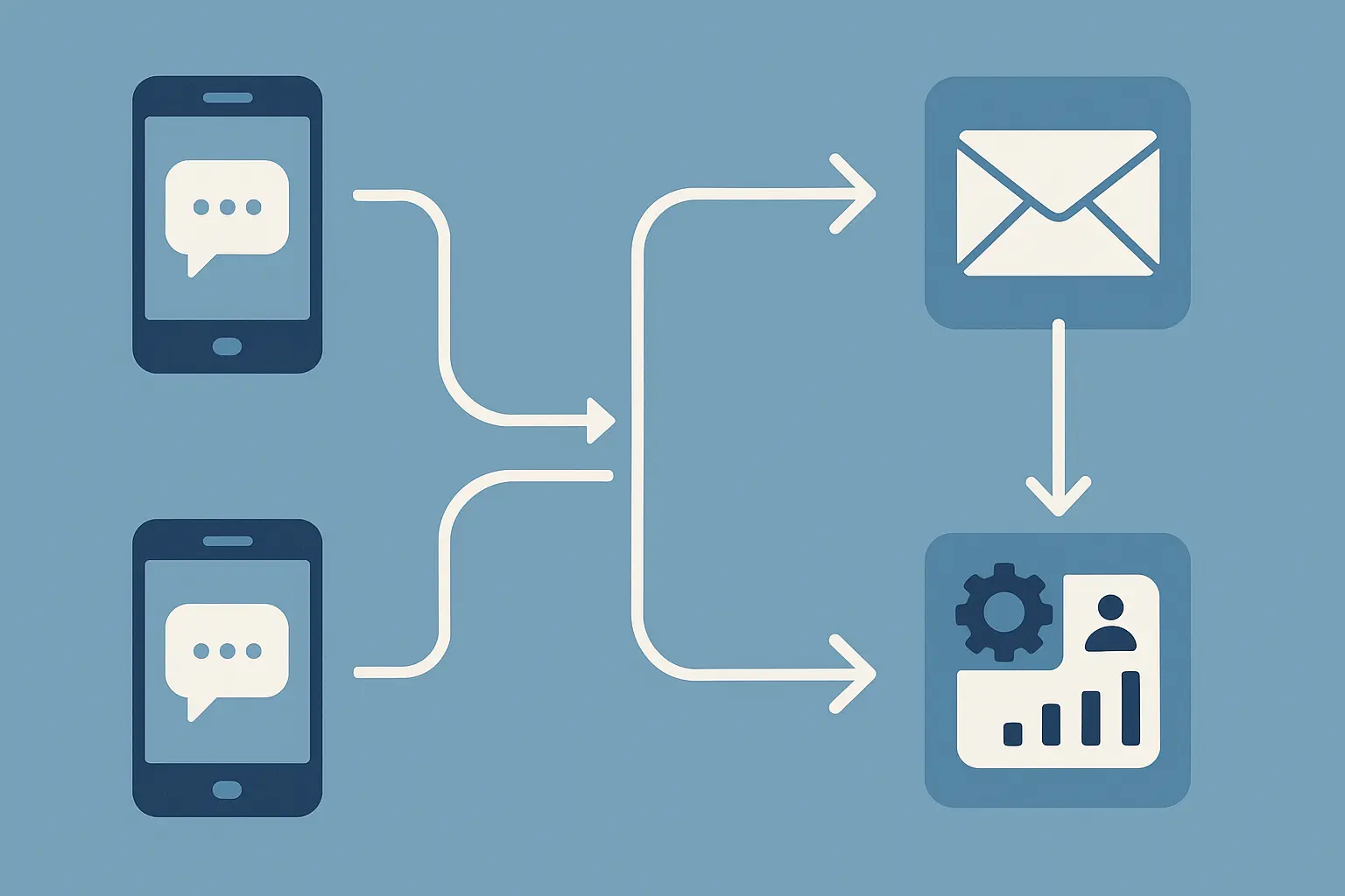 407 area code automated SMS forwarding system