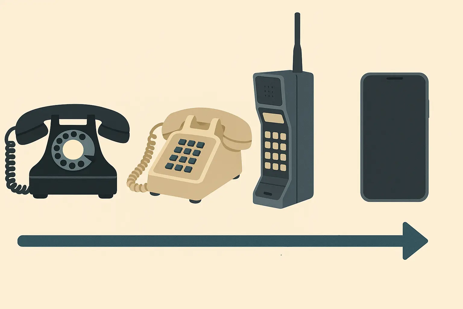 Historical telephone system from 1947