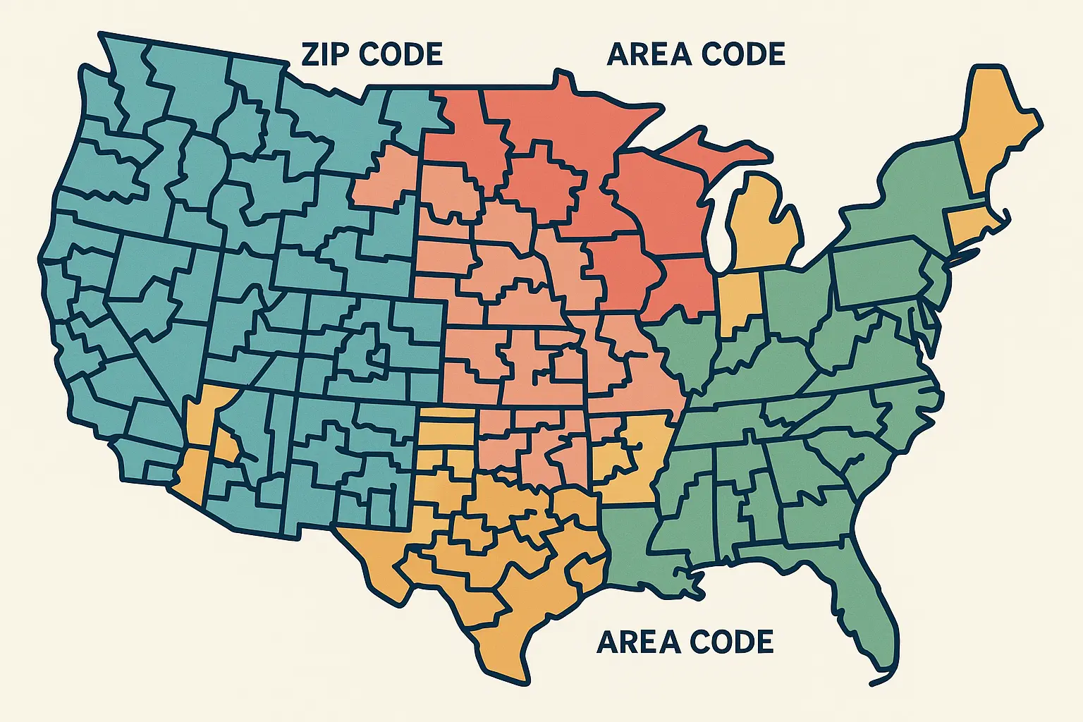 612 area code ZIP code coverage map