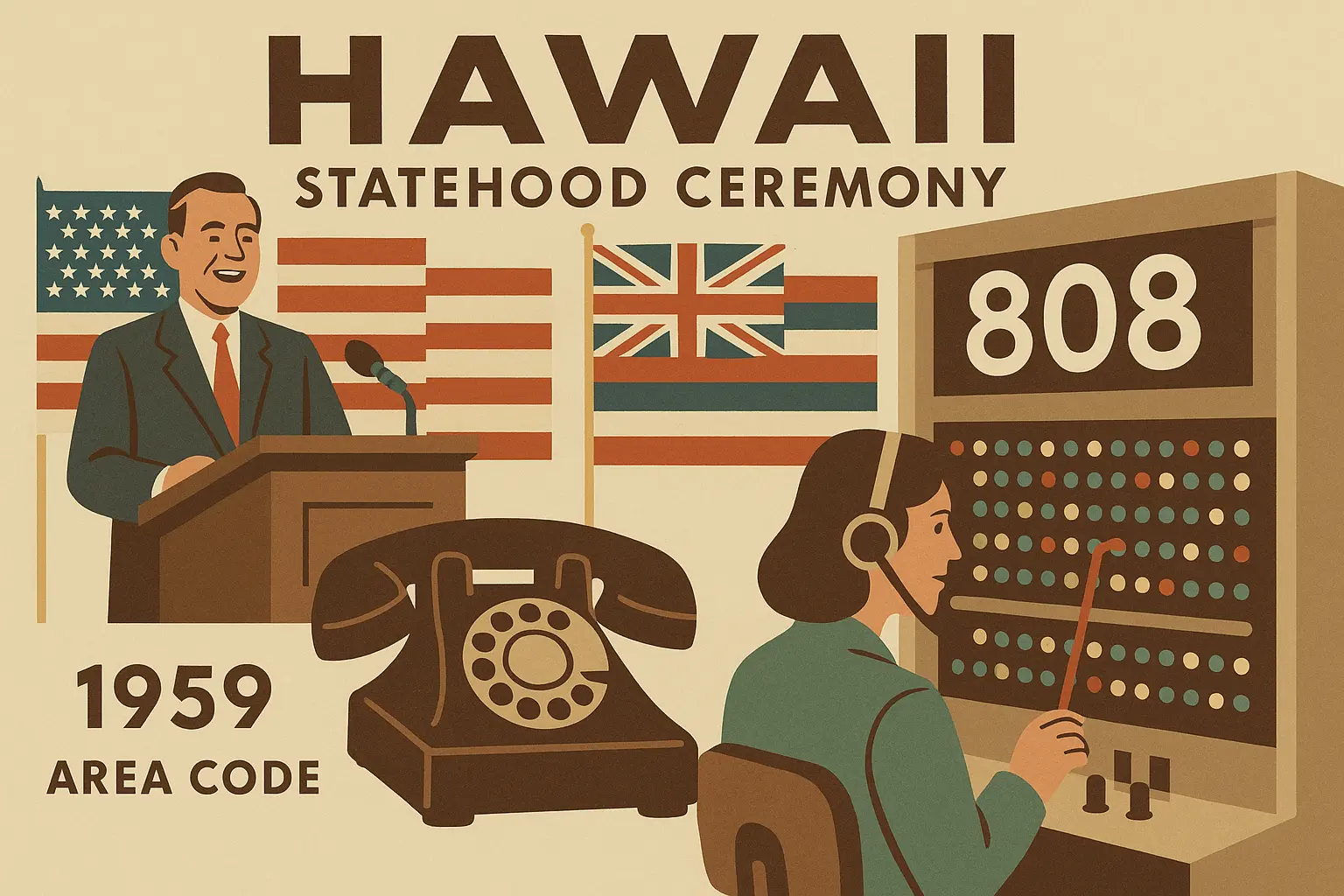 Hawaii statehood telecommunications integration
