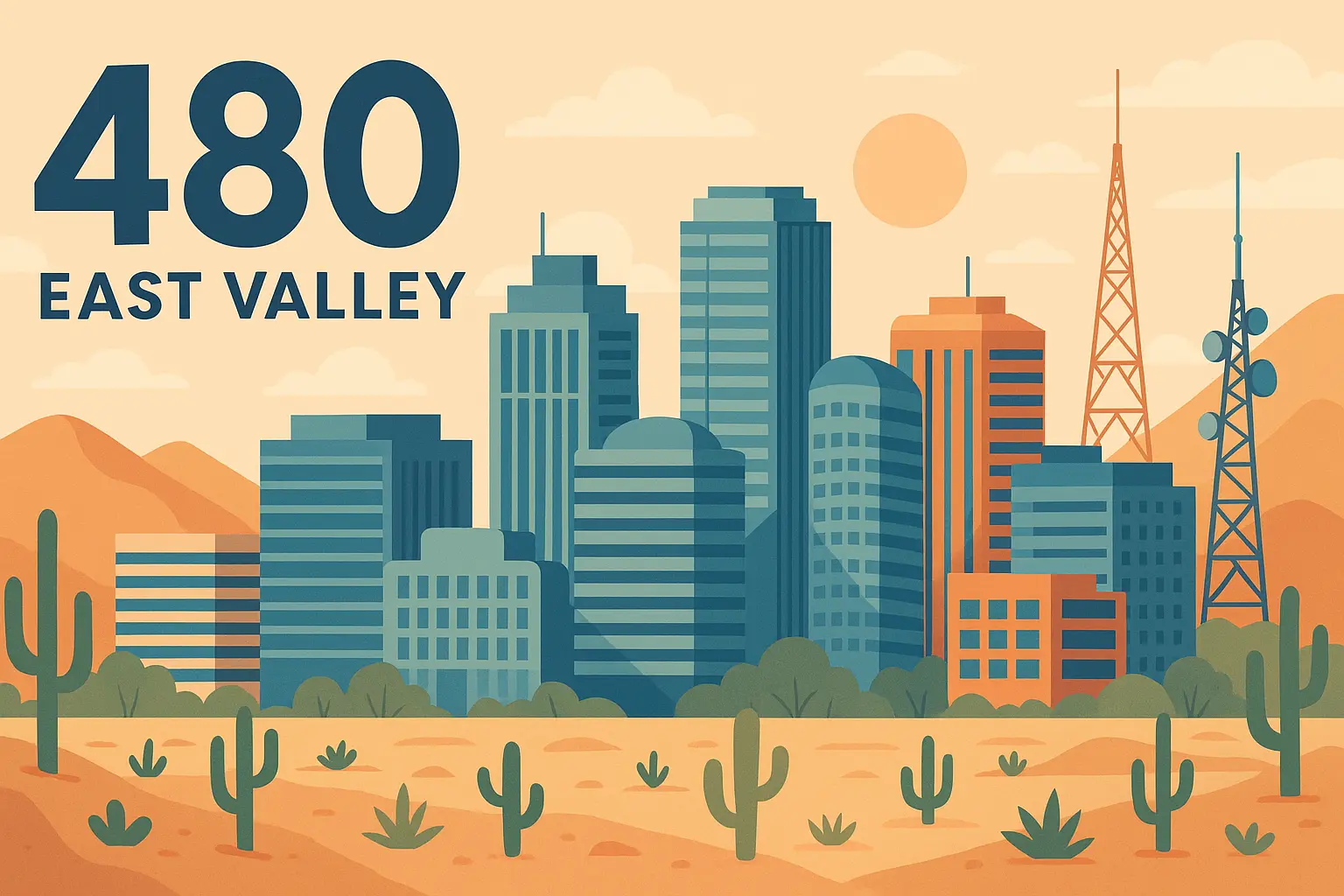 Phoenix East Valley 480 area code future growth