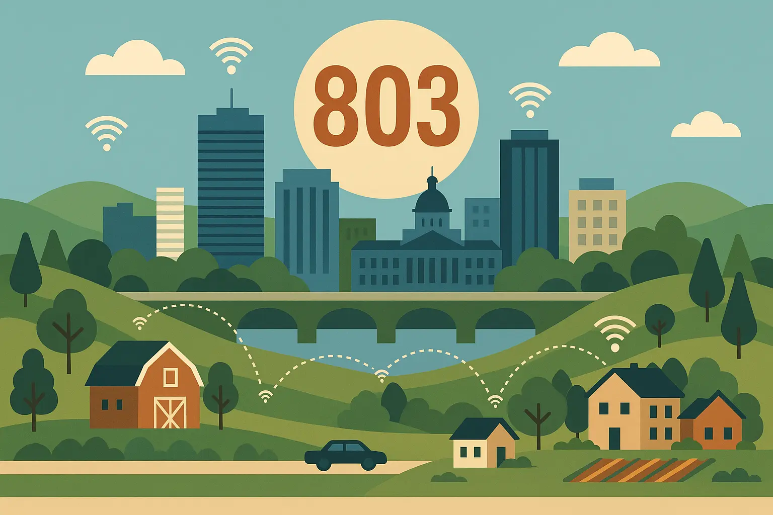 Future of 803 area code communications in South Carolina