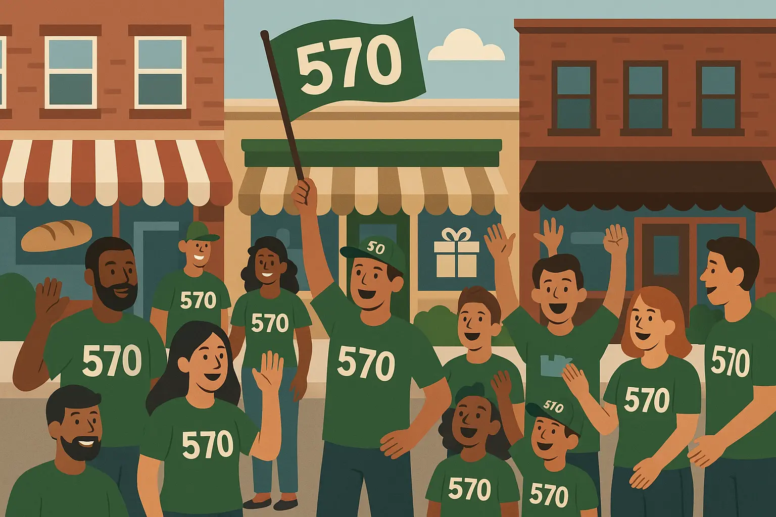 Community pride and area code identity