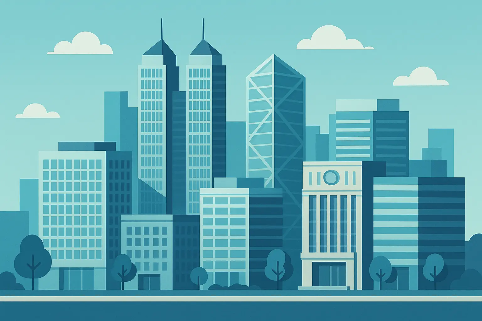 Downtown Los Angeles business district buildings with 213 area code coverage