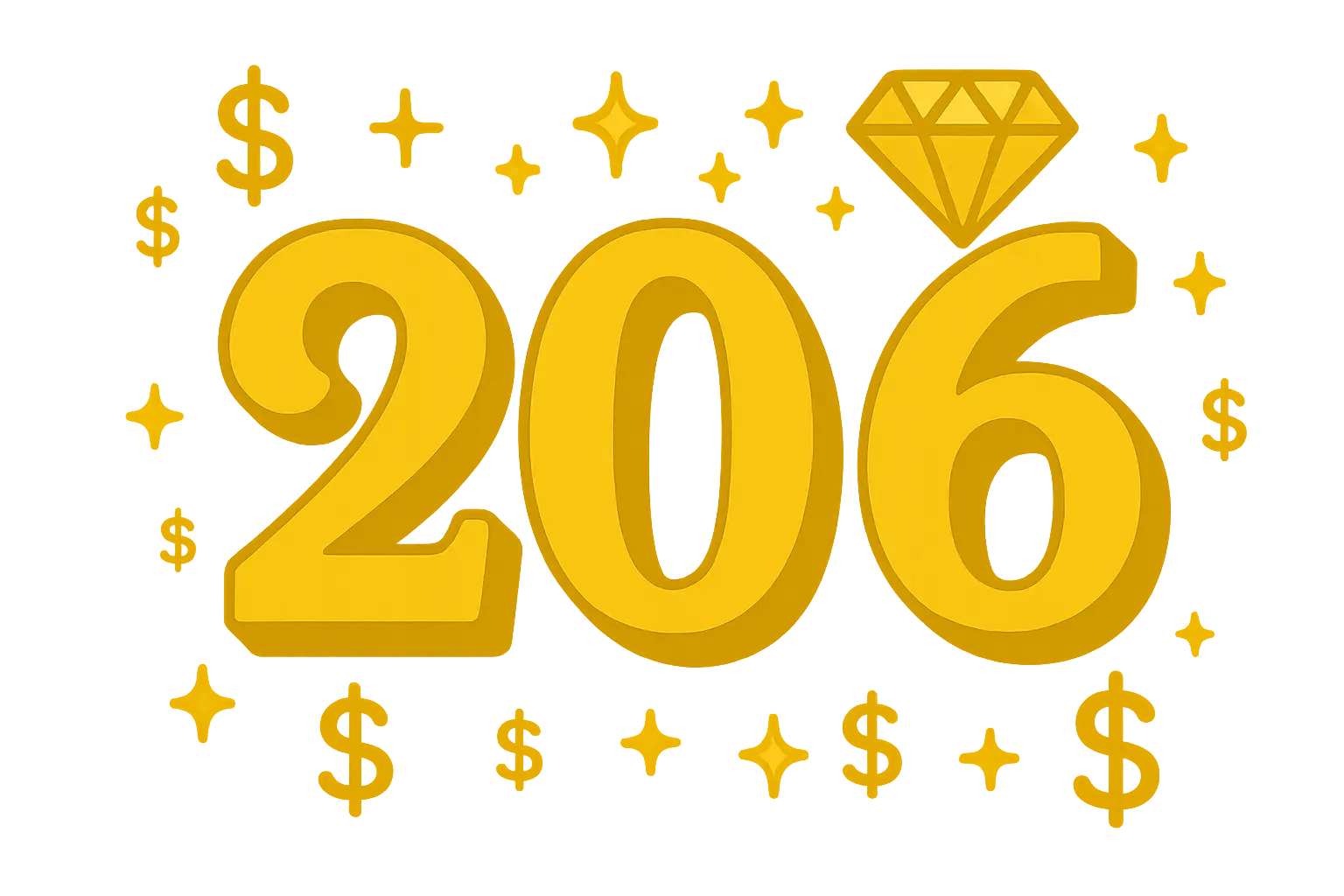 Premium 206 area code value