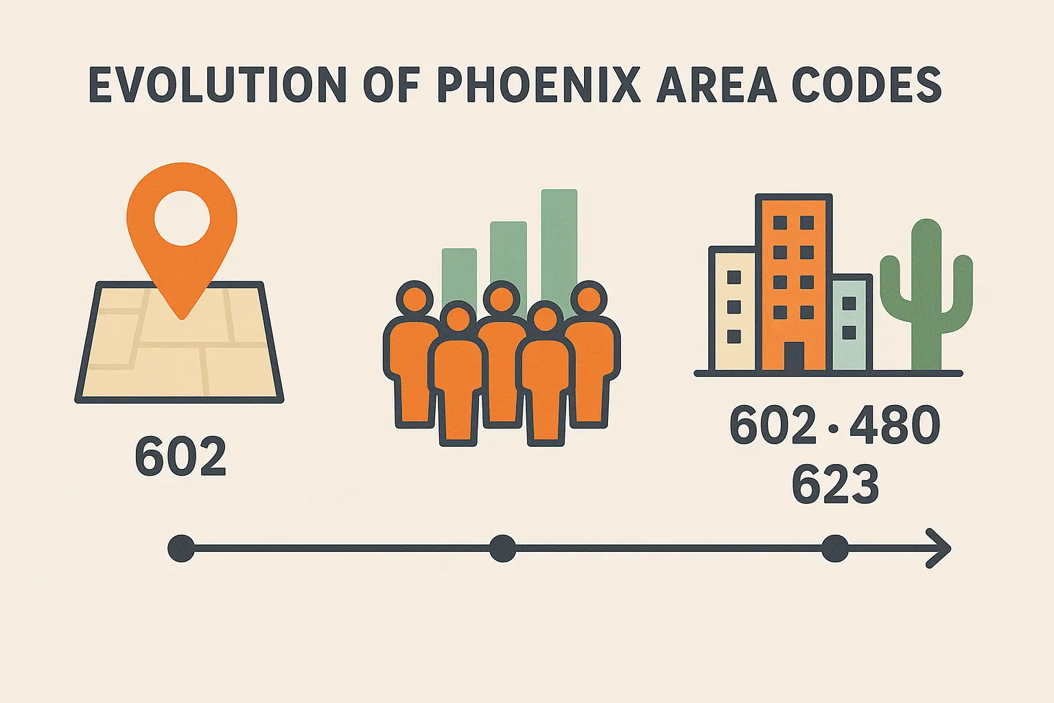 History of 480 area code creation Phoenix Arizona