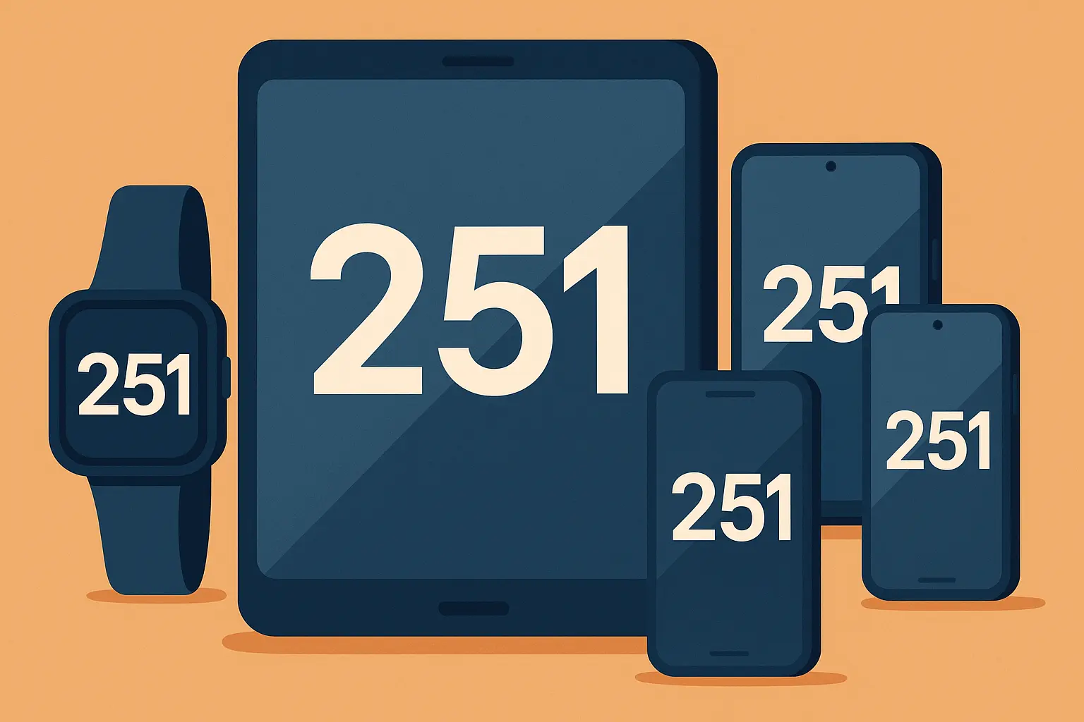 Smartphones with 251 area code numbers