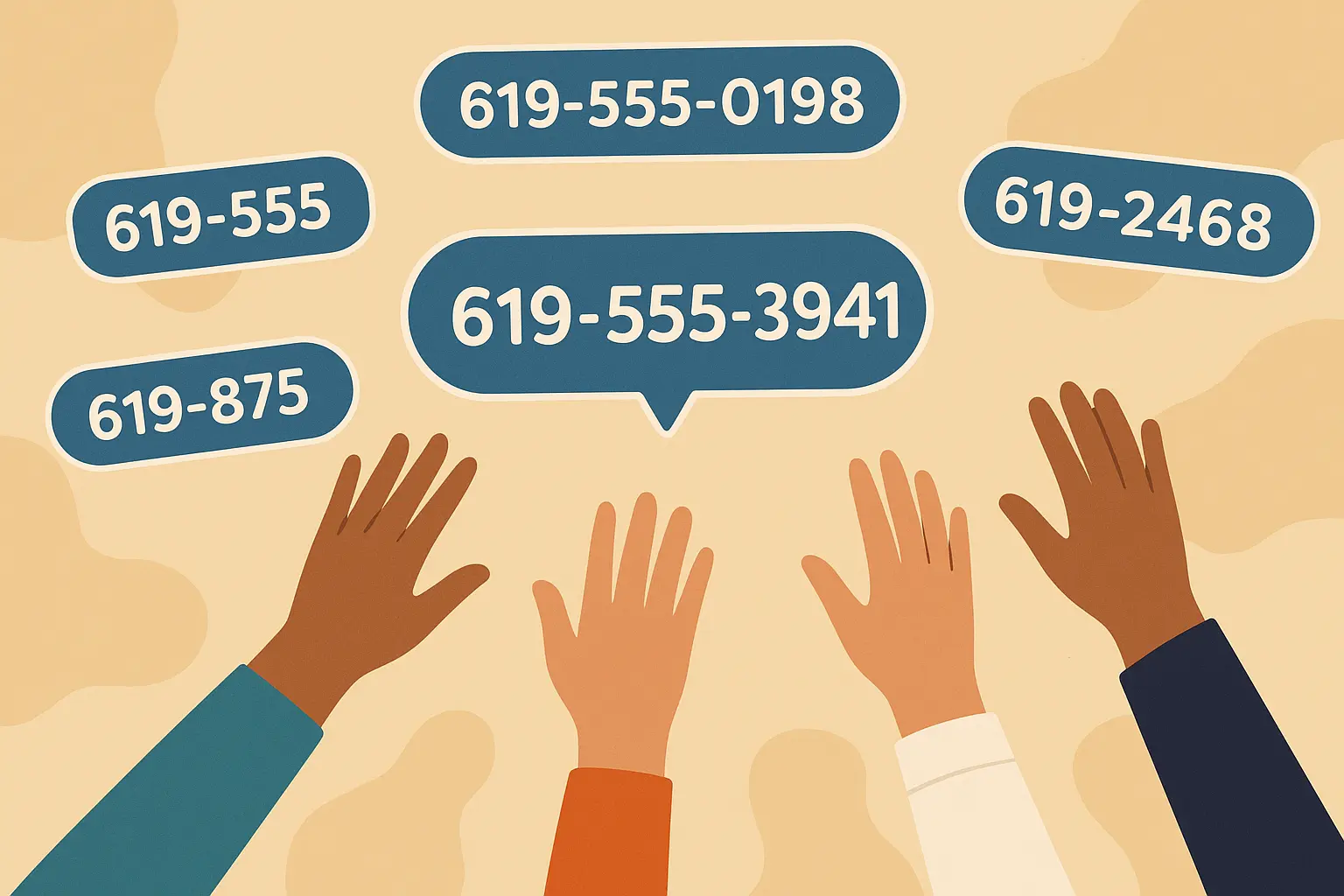 Getting 619 phone number San Diego