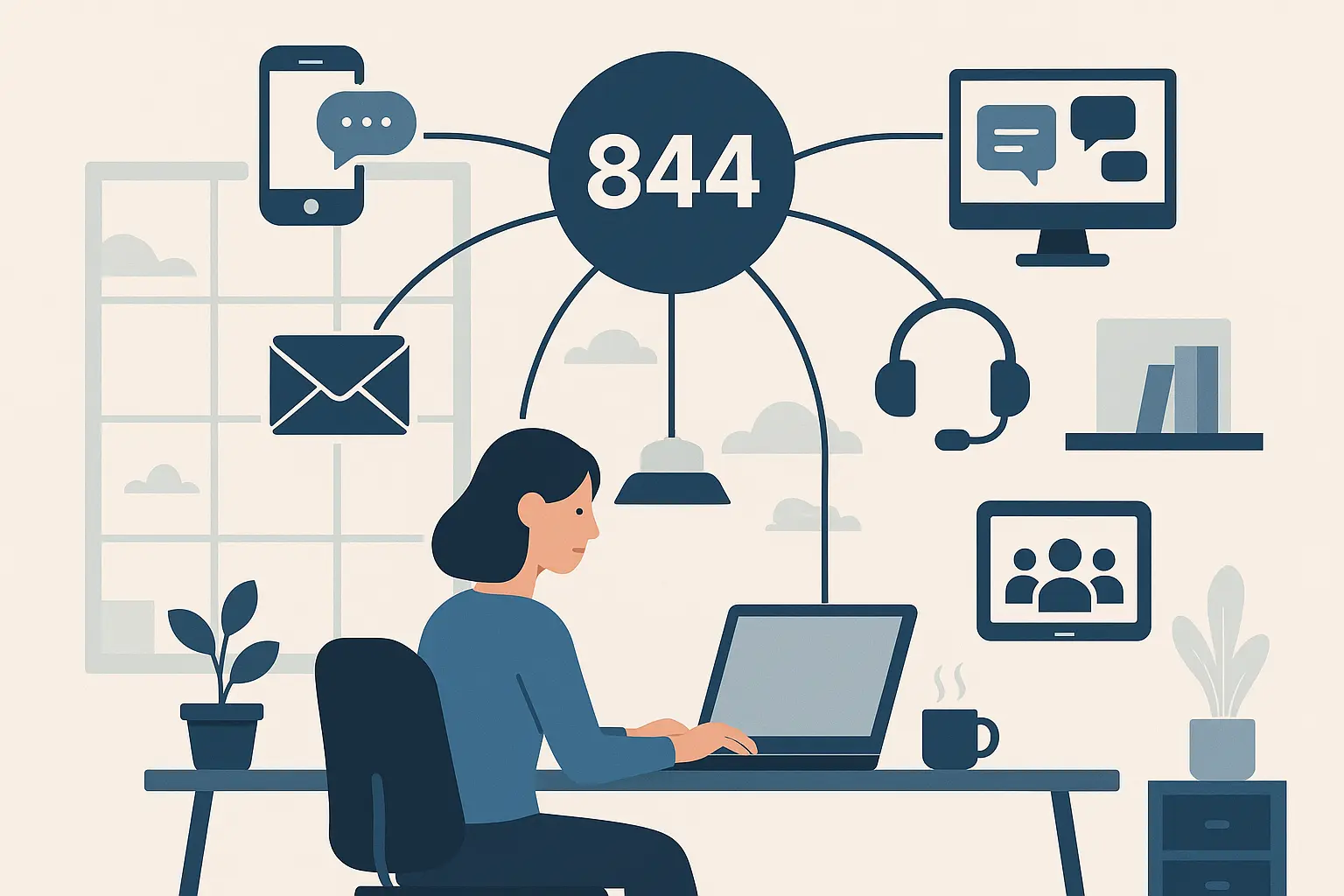 844 toll-free advanced features dashboard