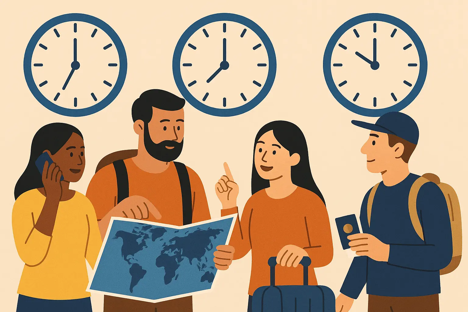 Gulf Coast tourism time zone coordination