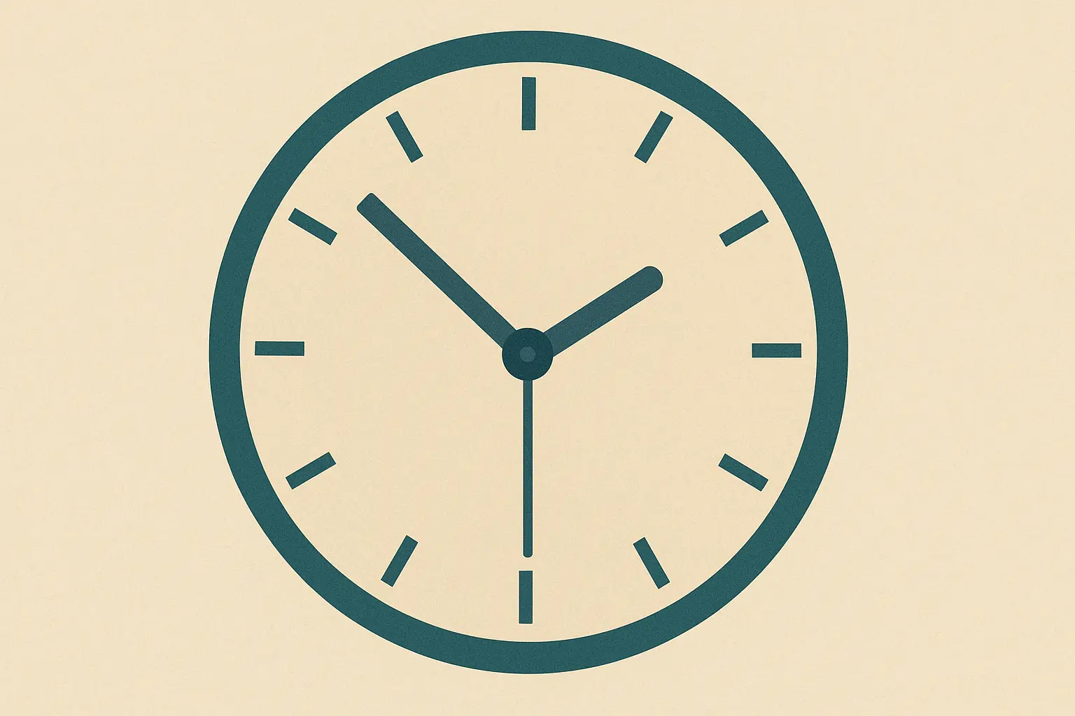 Clock showing Eastern Time Zone for 973 area code